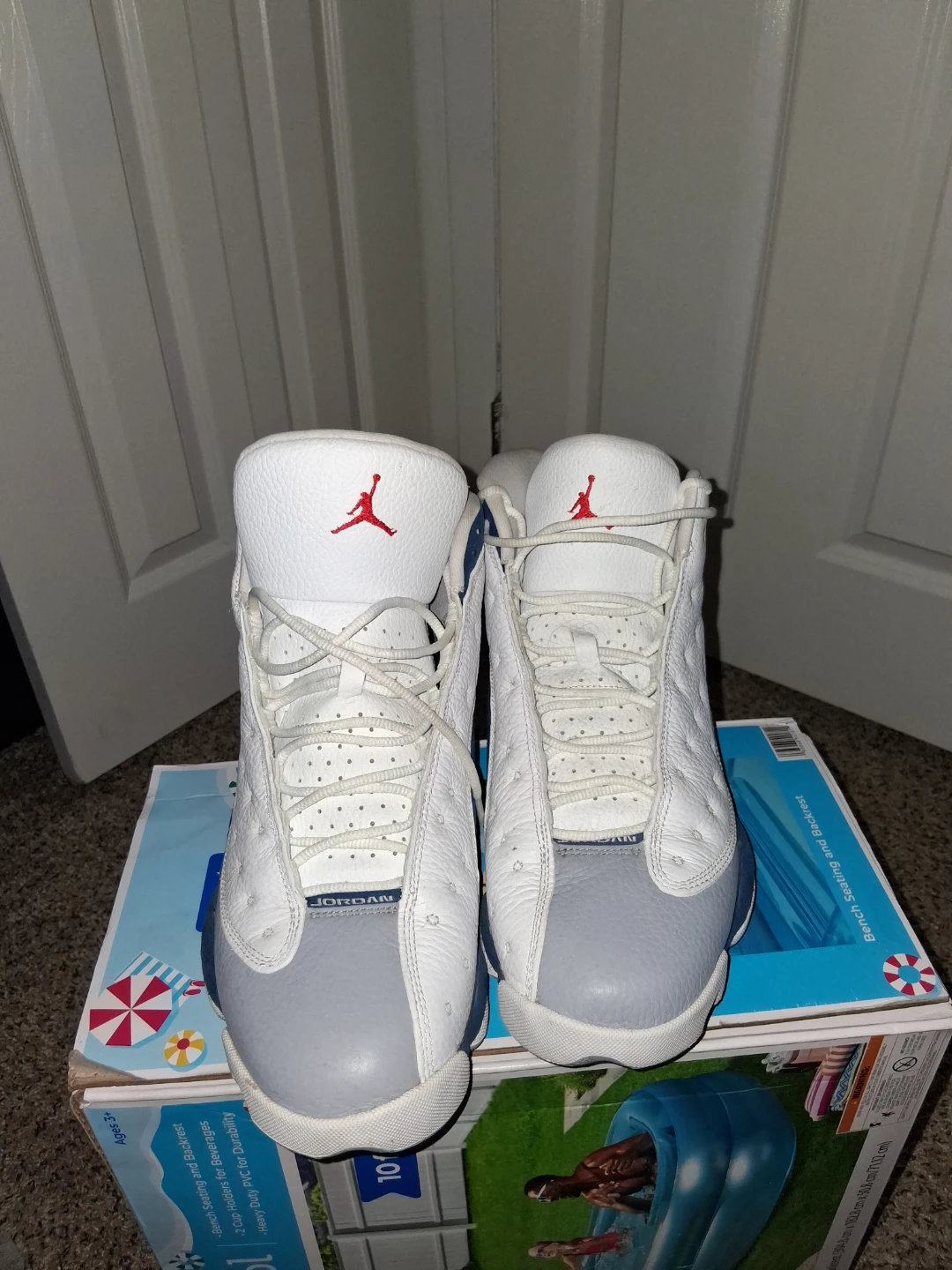 Air Jordan 13 Retro White Grey Blue