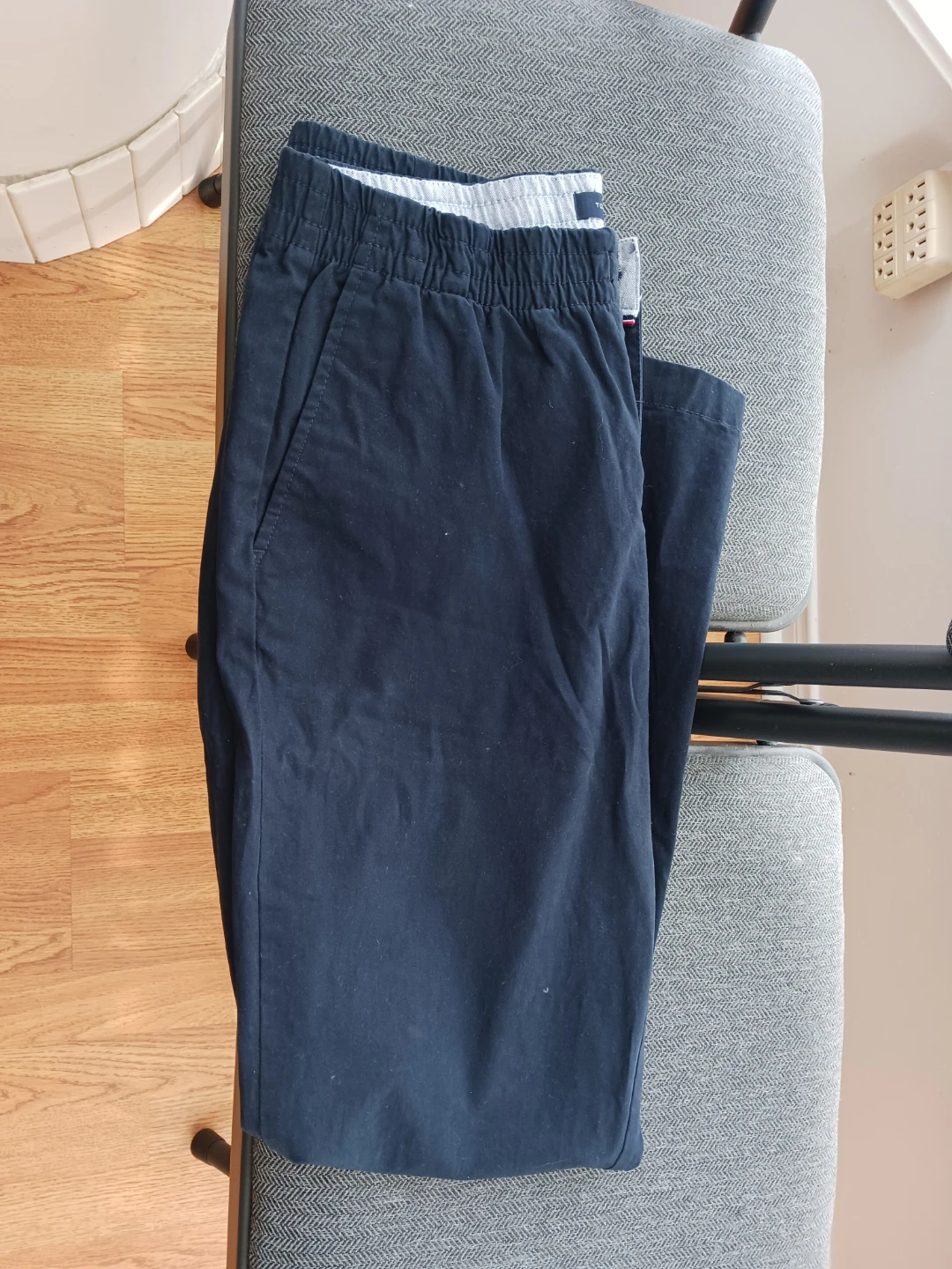 Tommy Hilfiger navy blue elastic waist pants