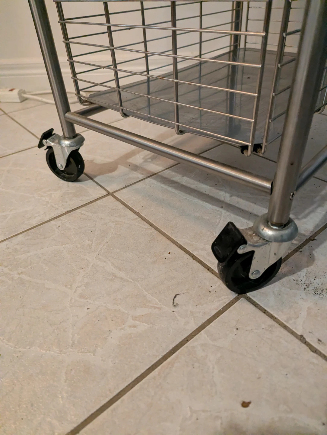 Stainless Steel Rolling Bar Cart - photo 5