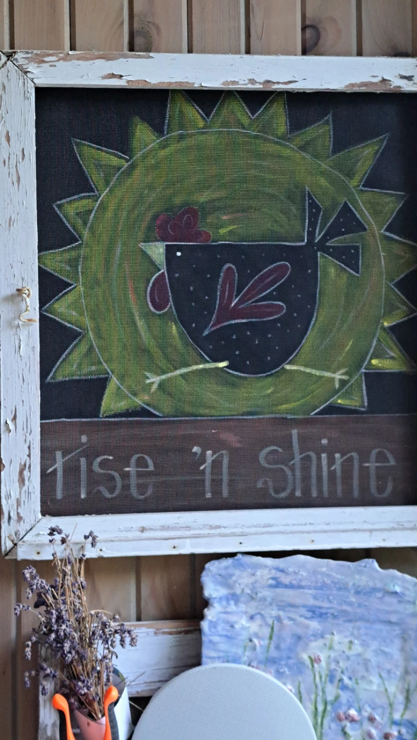 Rise 'n Shine Chicken Screen Art