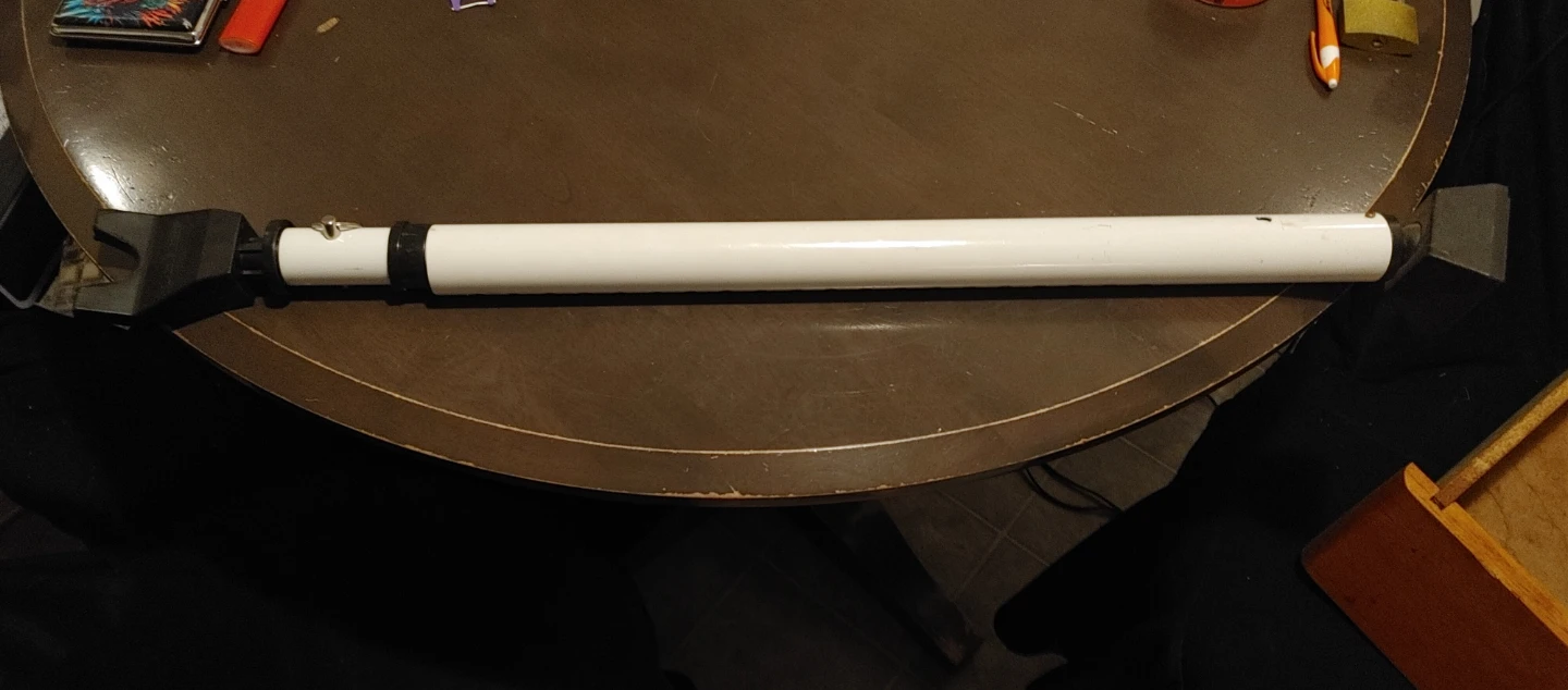 White Adjustable Door Security Bar