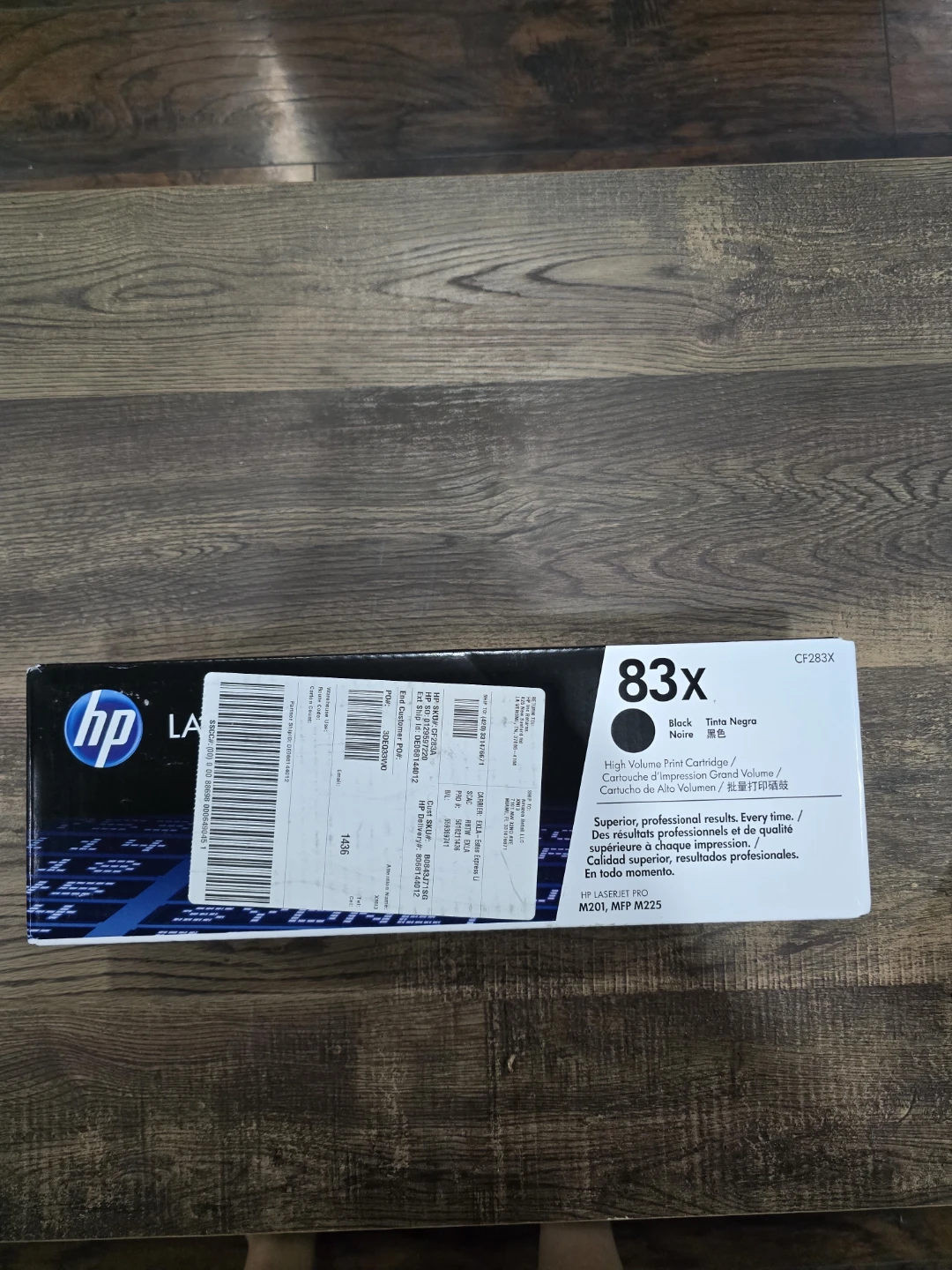 HP 83X Black High-Yield Toner Cartridge CF283X