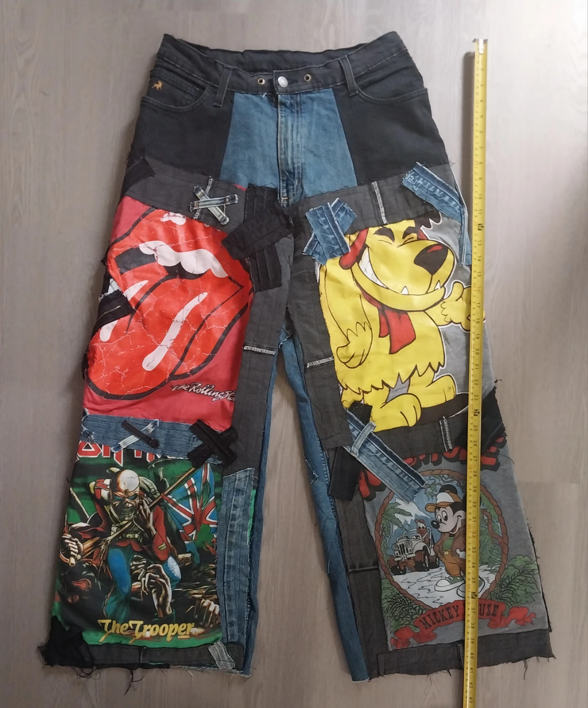 Patchwork Denim Jeans