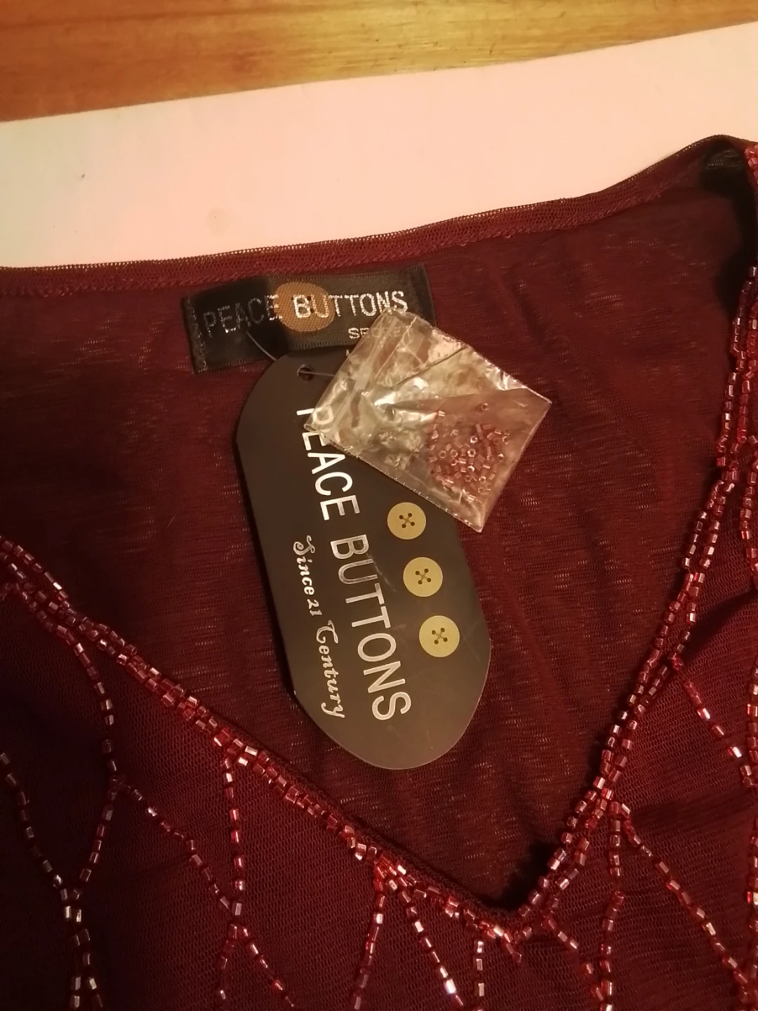Maroon Sequined Top - photo 4