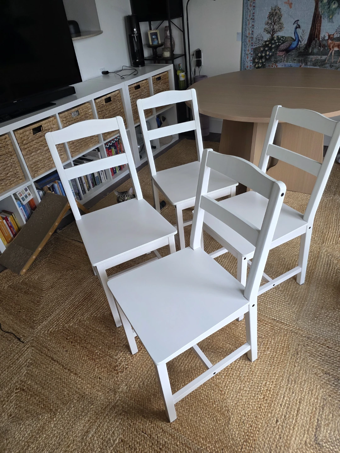 Set of 4 White Dining Chairs - photo 4
