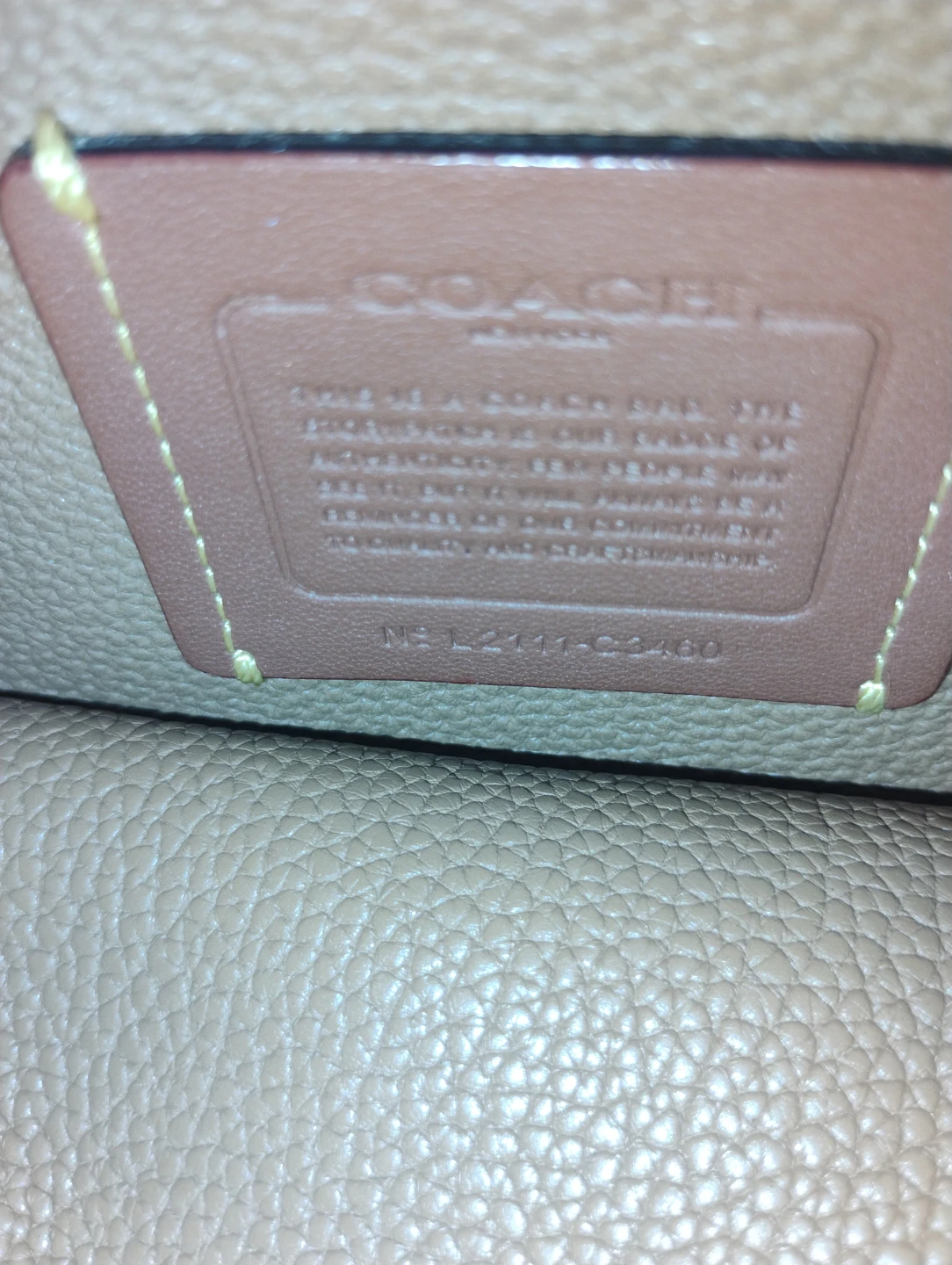 White Coach Leather Tote Bag - photo 3