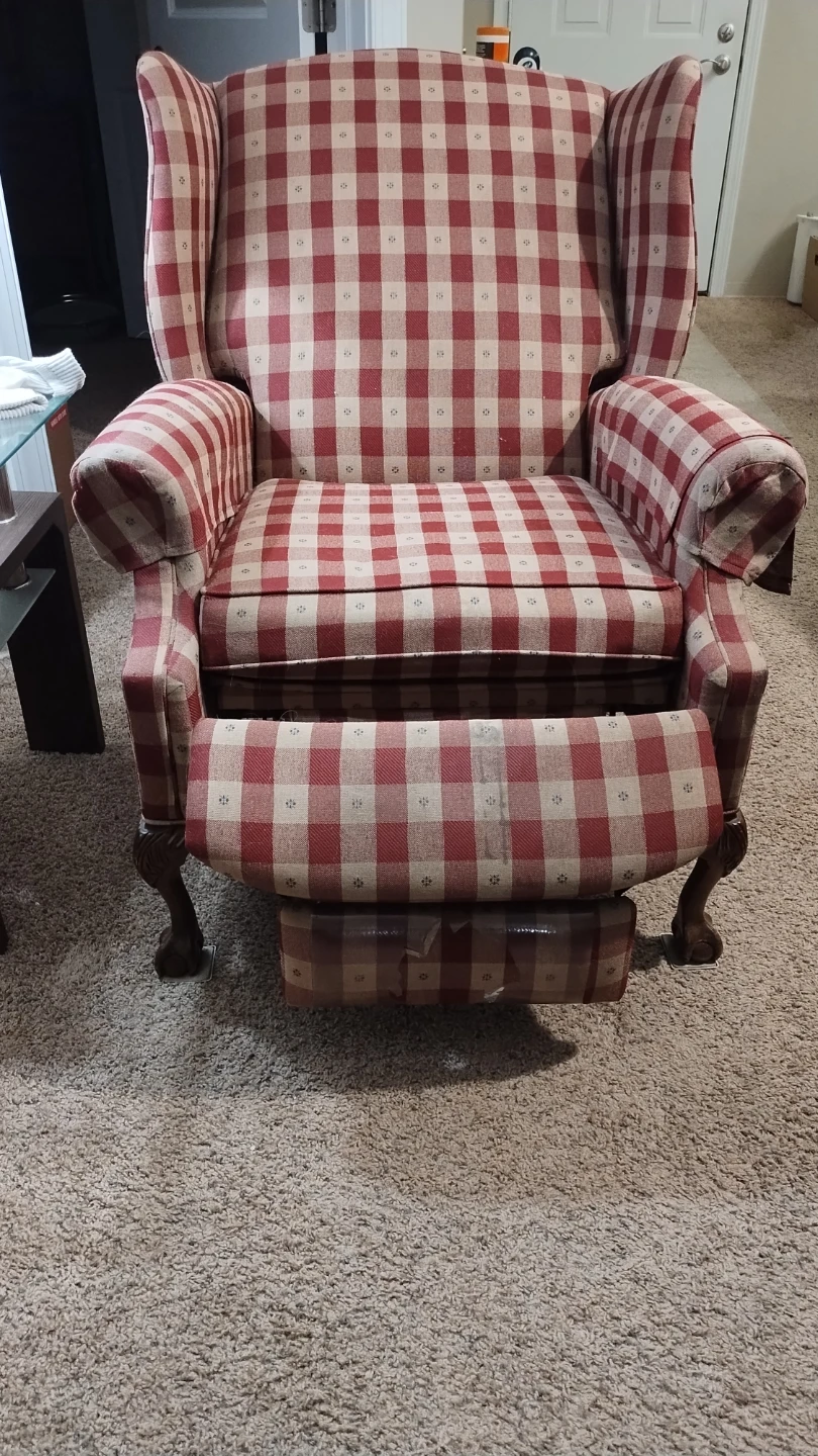 Lazy Boy reclining wingback chair