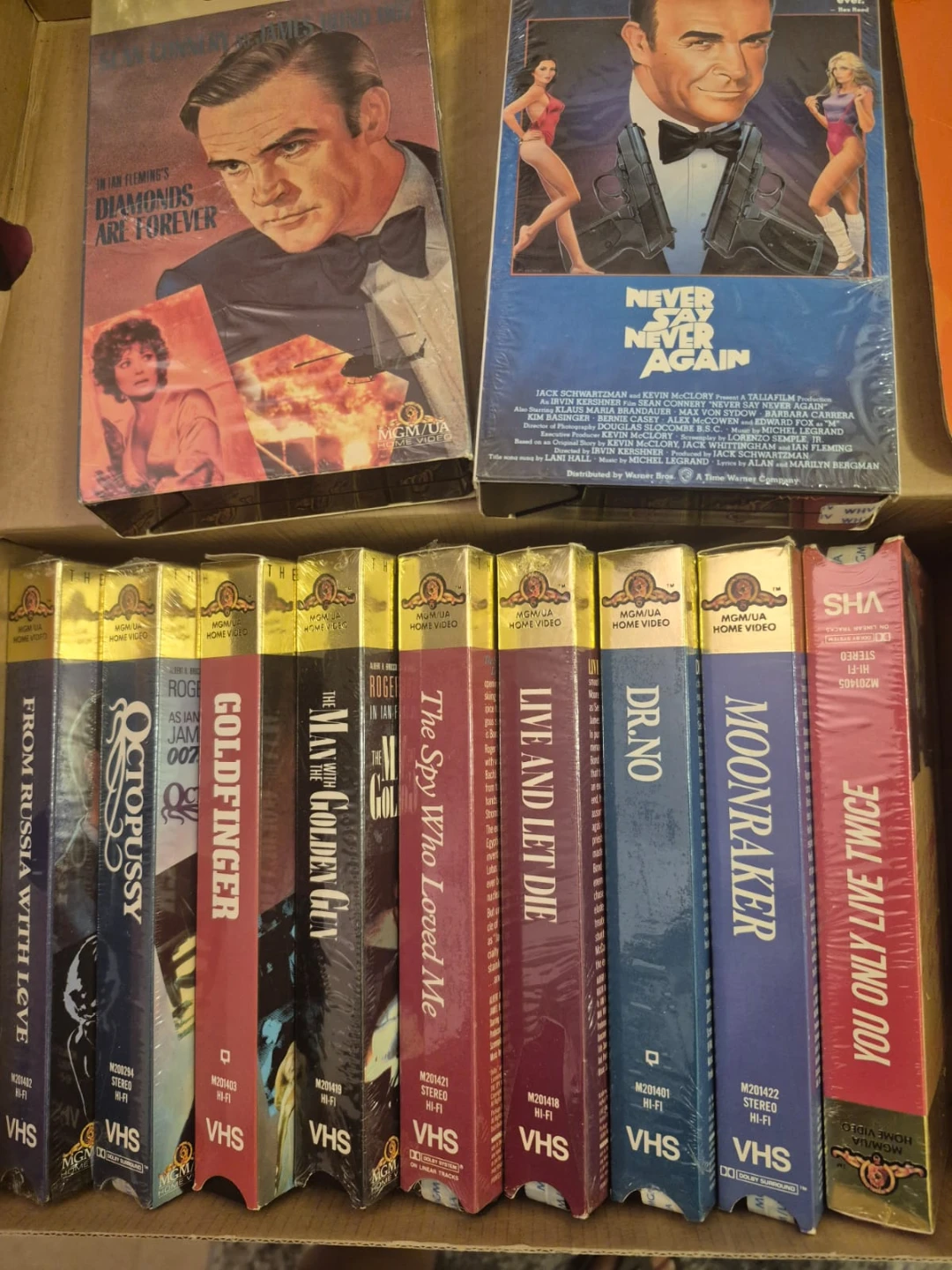 James Bond 007 VHS Movies collection - Brand new sealed