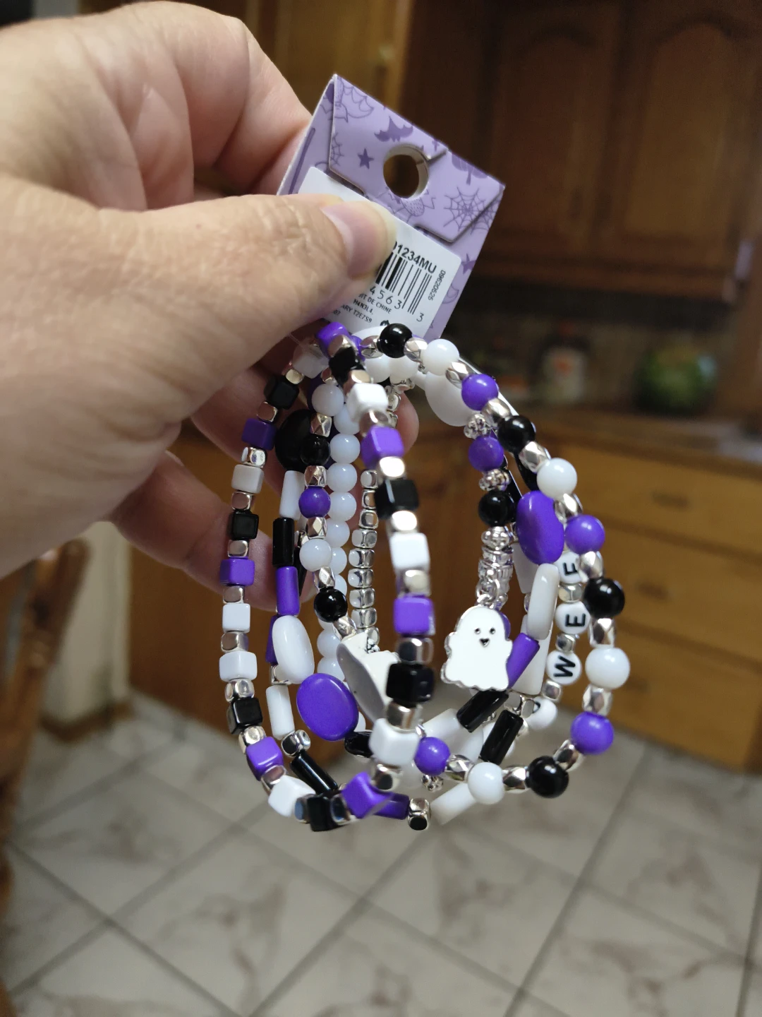Halloween Beaded Bracelets Set