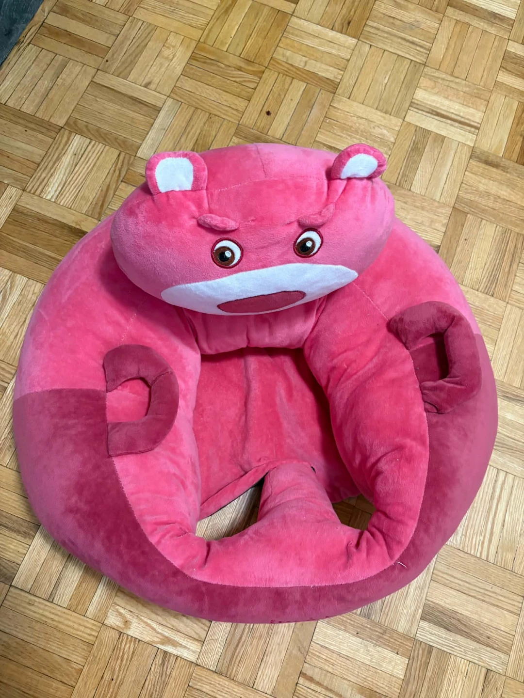 Pink Bear Plush Baby Seat - photo 3