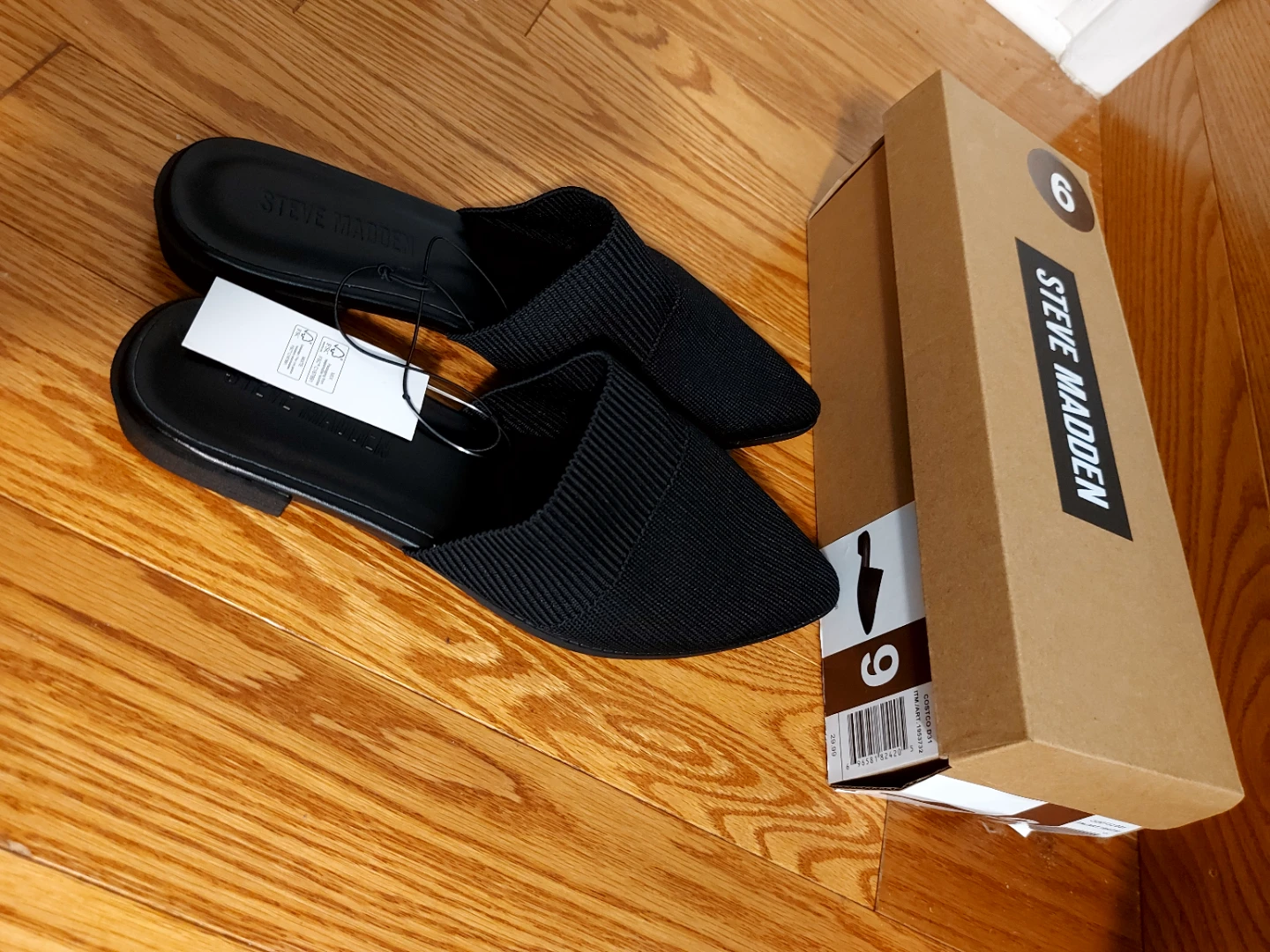 Steve Madden Black Knit Mules - Size 9 - photo 3