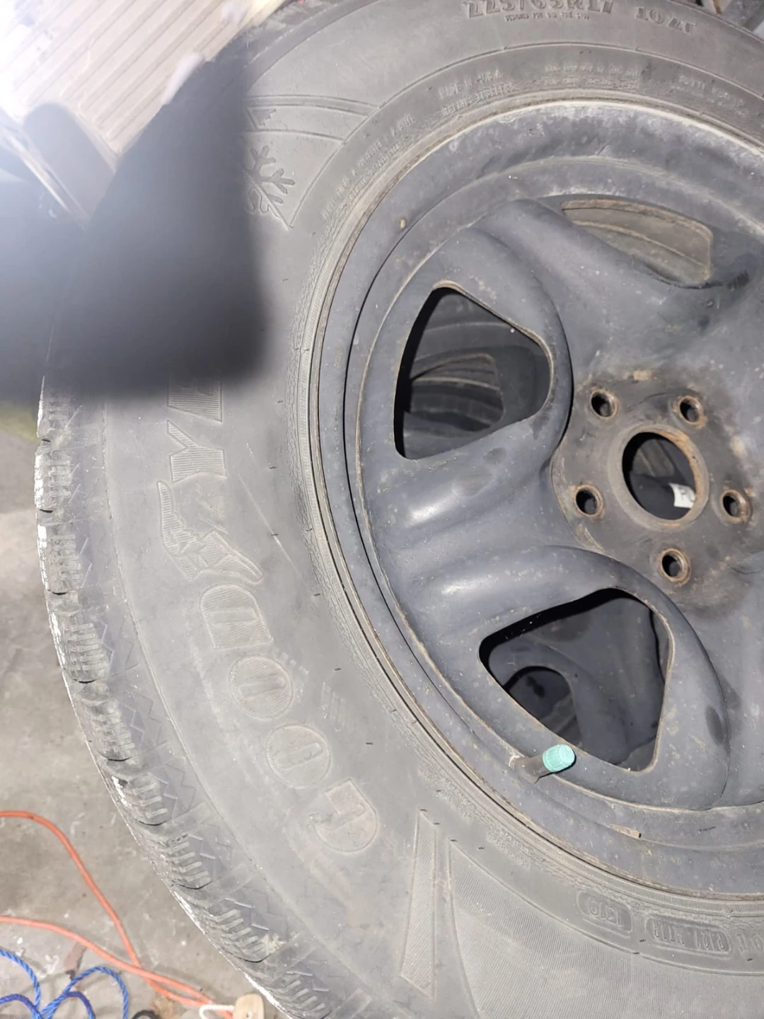 Four winter Goodyear Winter Command Tire on Toyota Rav 4 rim s