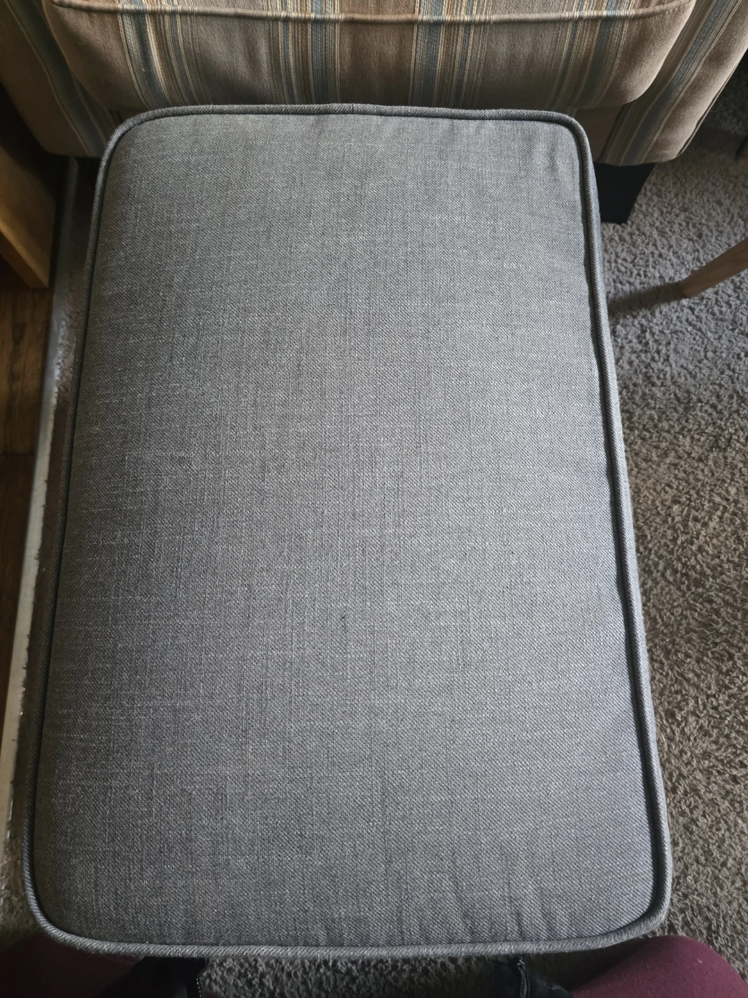 STRANDMON Footstool, Nordvalla dark gray - photo 5