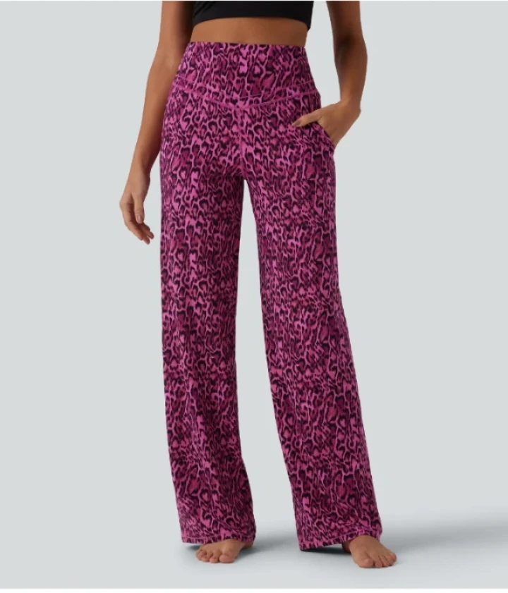 Halara Leopard Print Wide Leg Pants (Set of 2) - photo 3