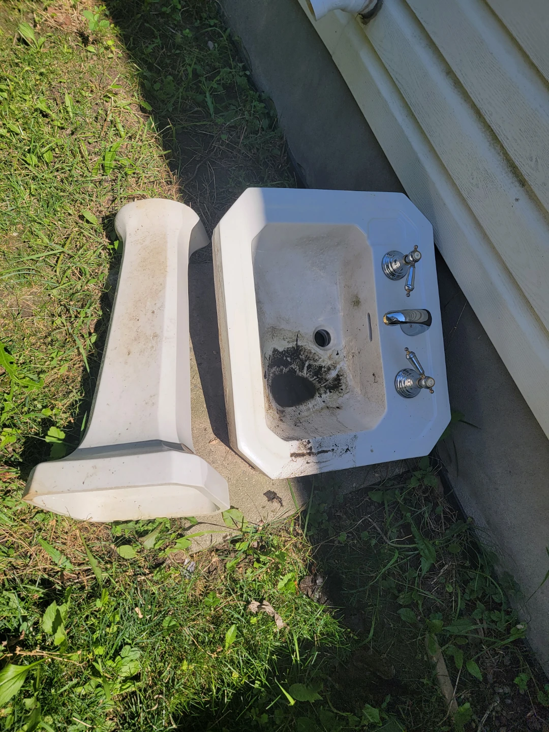 White Pedestal Sink