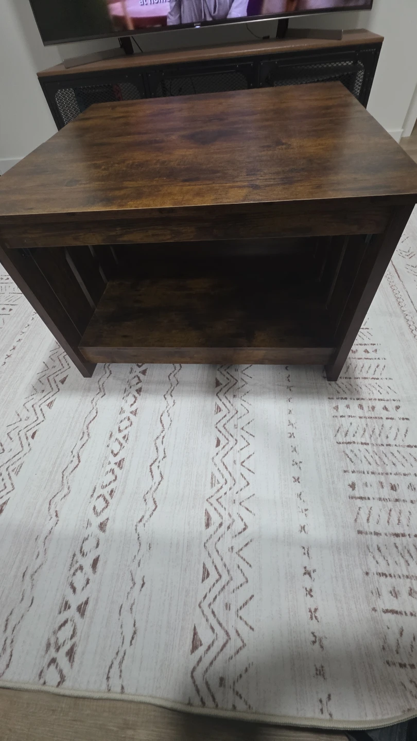 Lift Top Coffee Table with Storage - Rustic Brown - photo 5