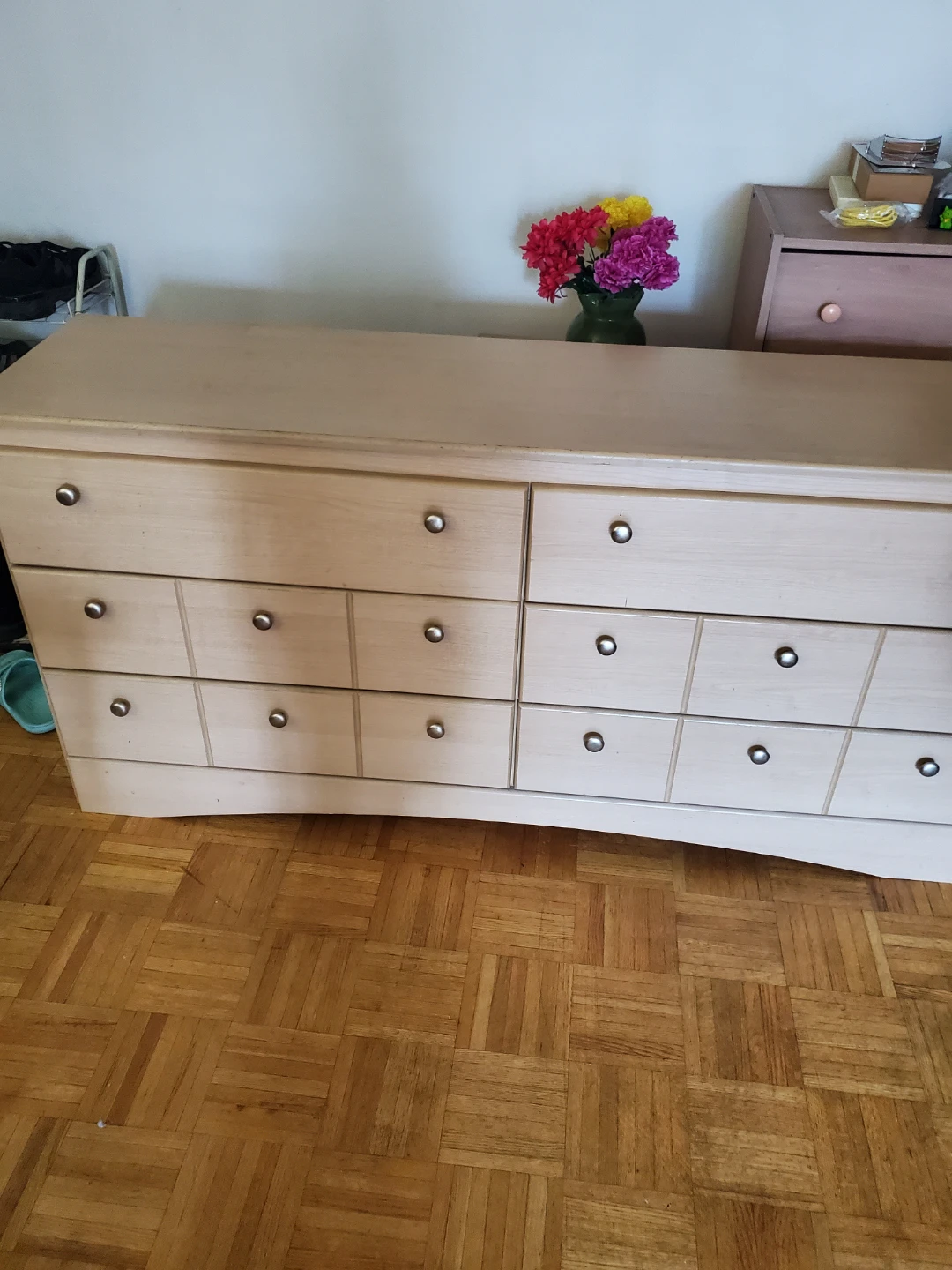 Light Wood Dresser with 6 Drawers (BRICK) - photo 2