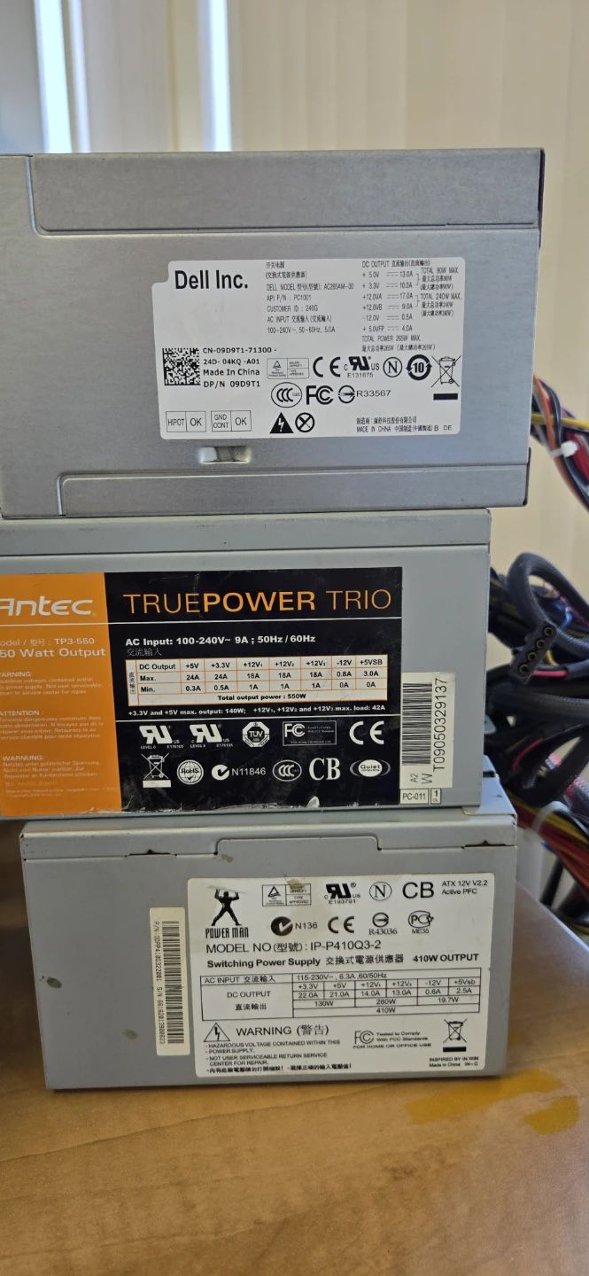 Lot of Mixed PC Power Supply Units.
