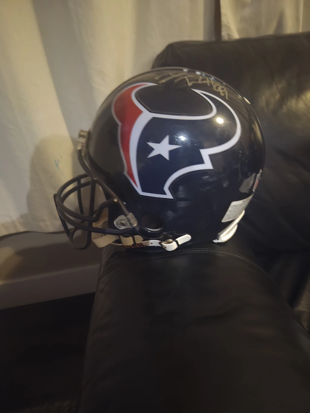 JJ Watt .Official signed Texans helmet.
