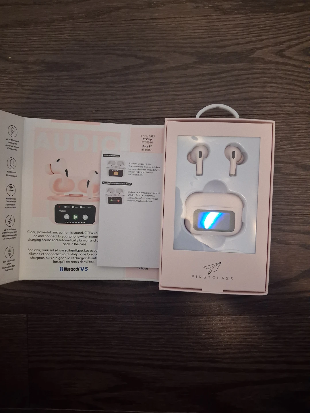 Firstclass True Wireless Earbuds with Charging Case - photo 2