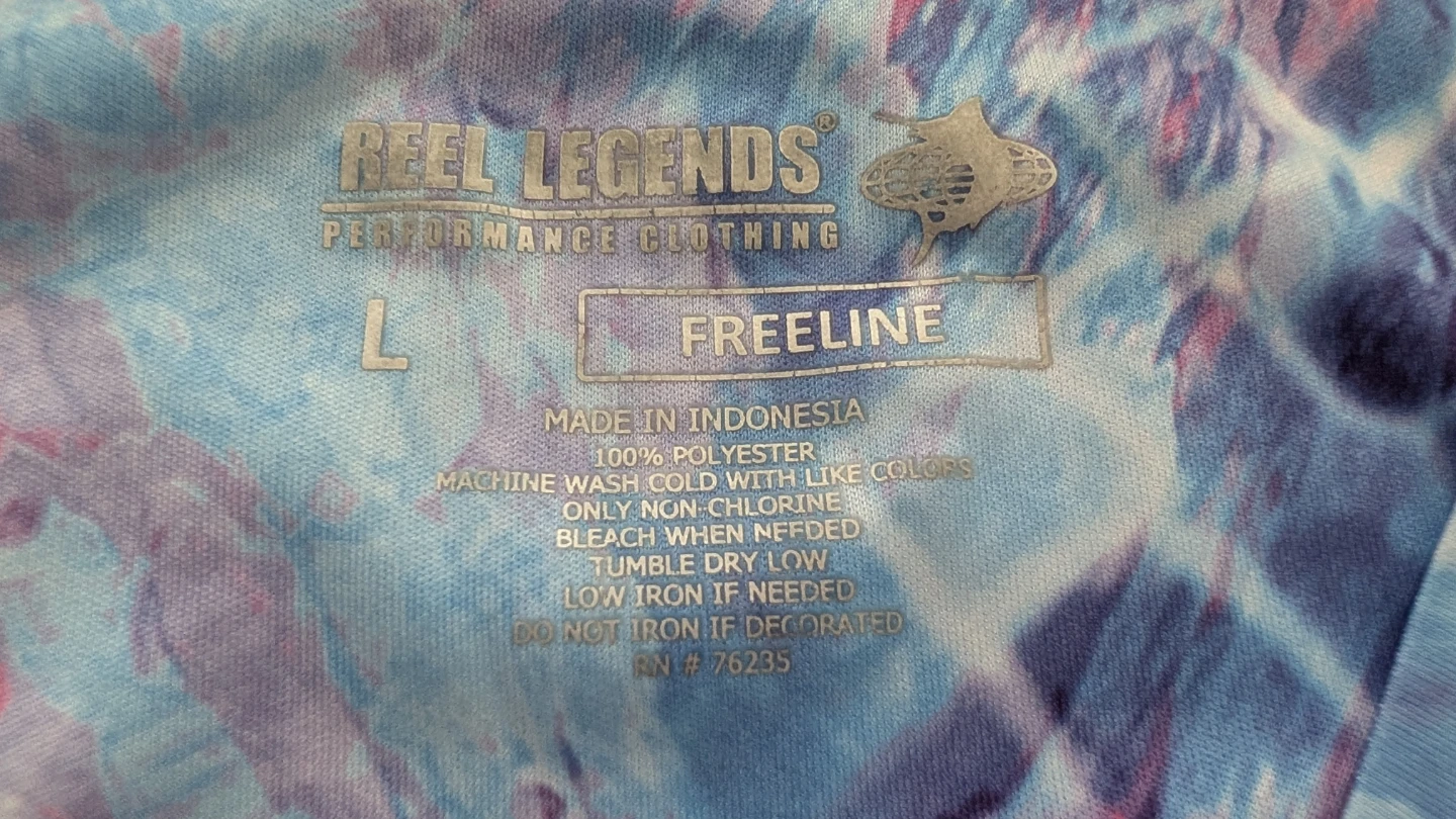Reel Legends Freeline Performance fishing tshirt Large Ladies UV - photo 2