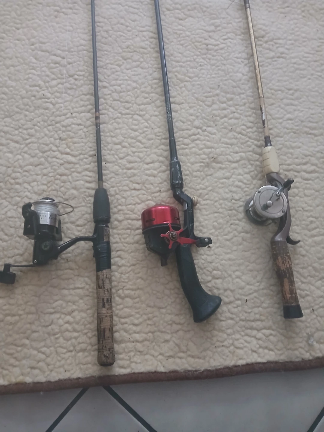 3 fishing pols ready to go - photo 2