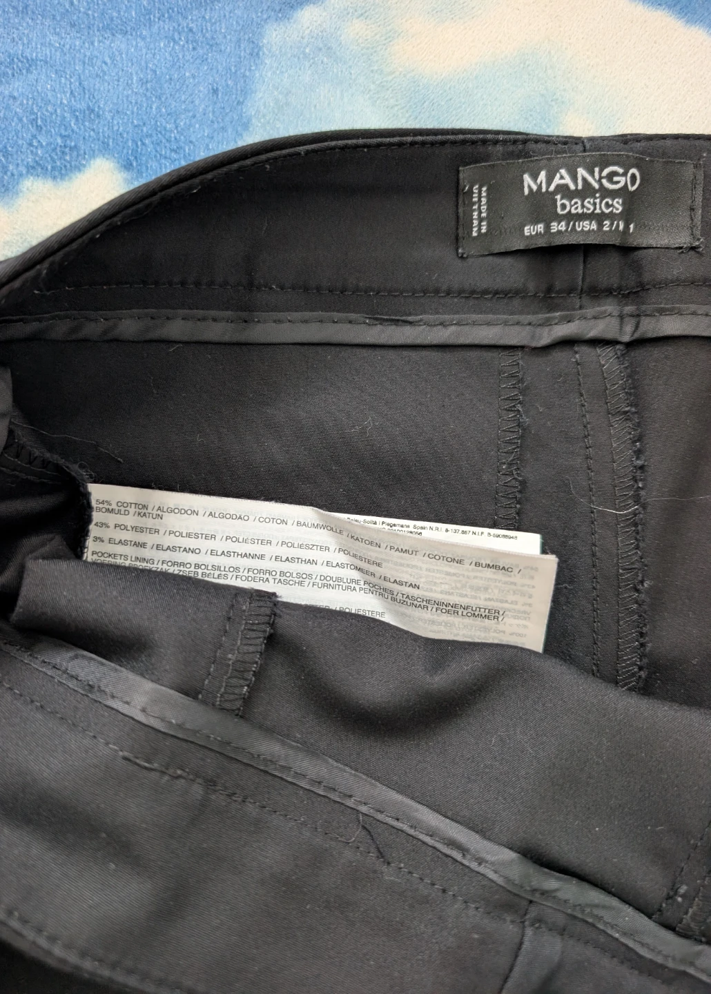 Mango Black Tailored Slim Dress Pants, XS, Size 2 - photo 4