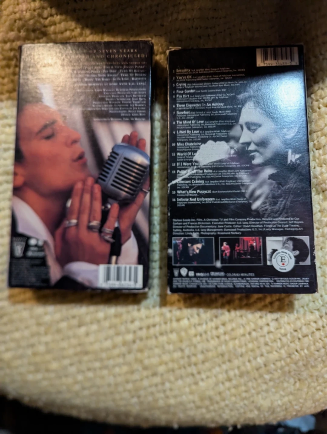 k.d. lang Harvest of Seven Years and Live VHS Set - photo 2