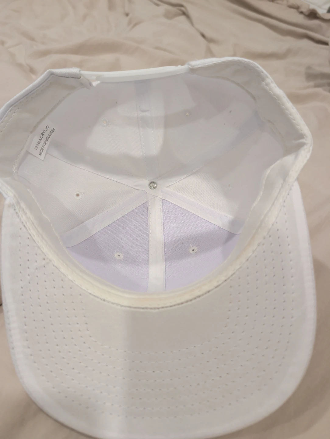 White Snapback Cap - photo 2