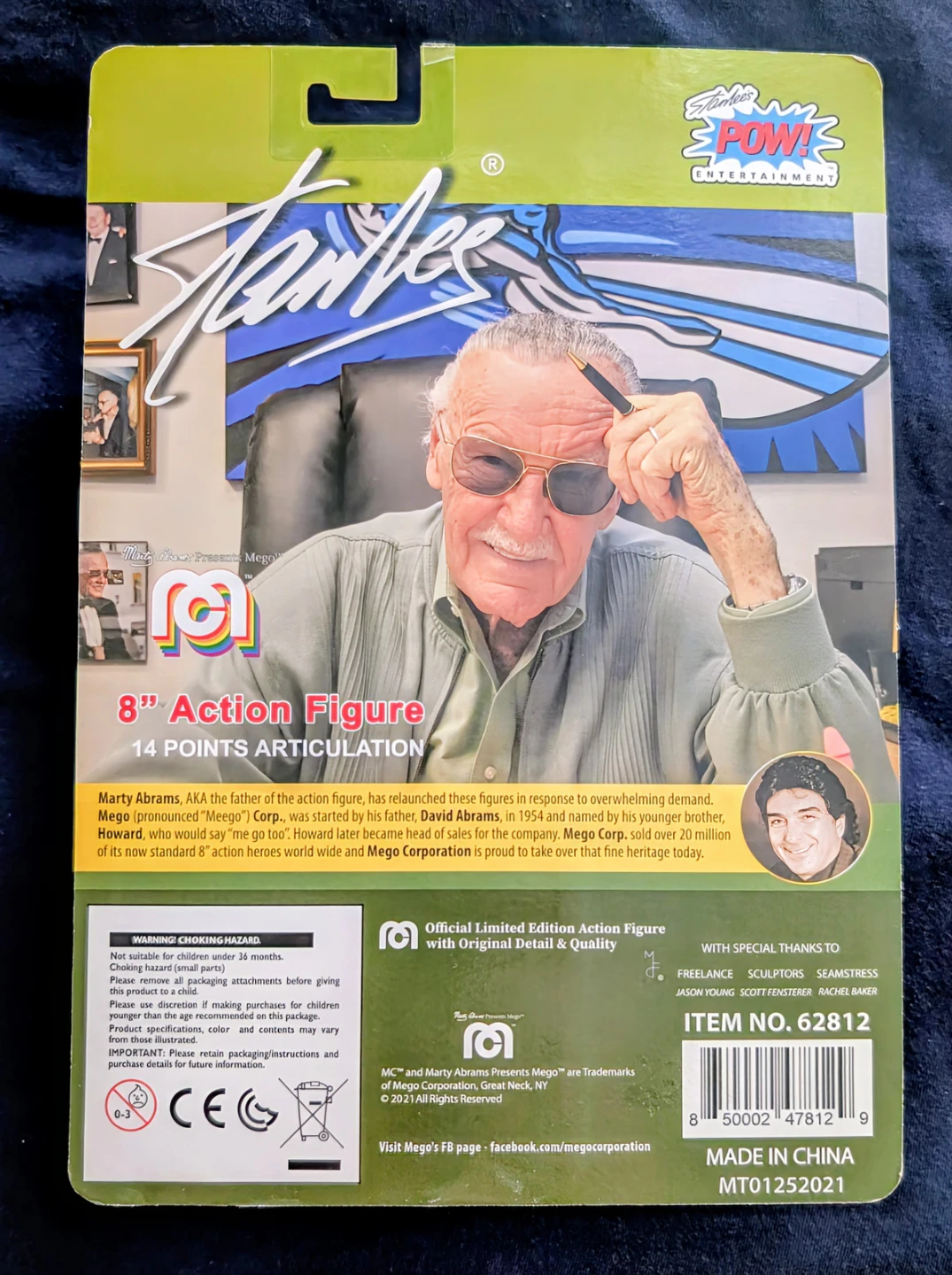 Stan Lee 8" Action Figure Mego - photo 2