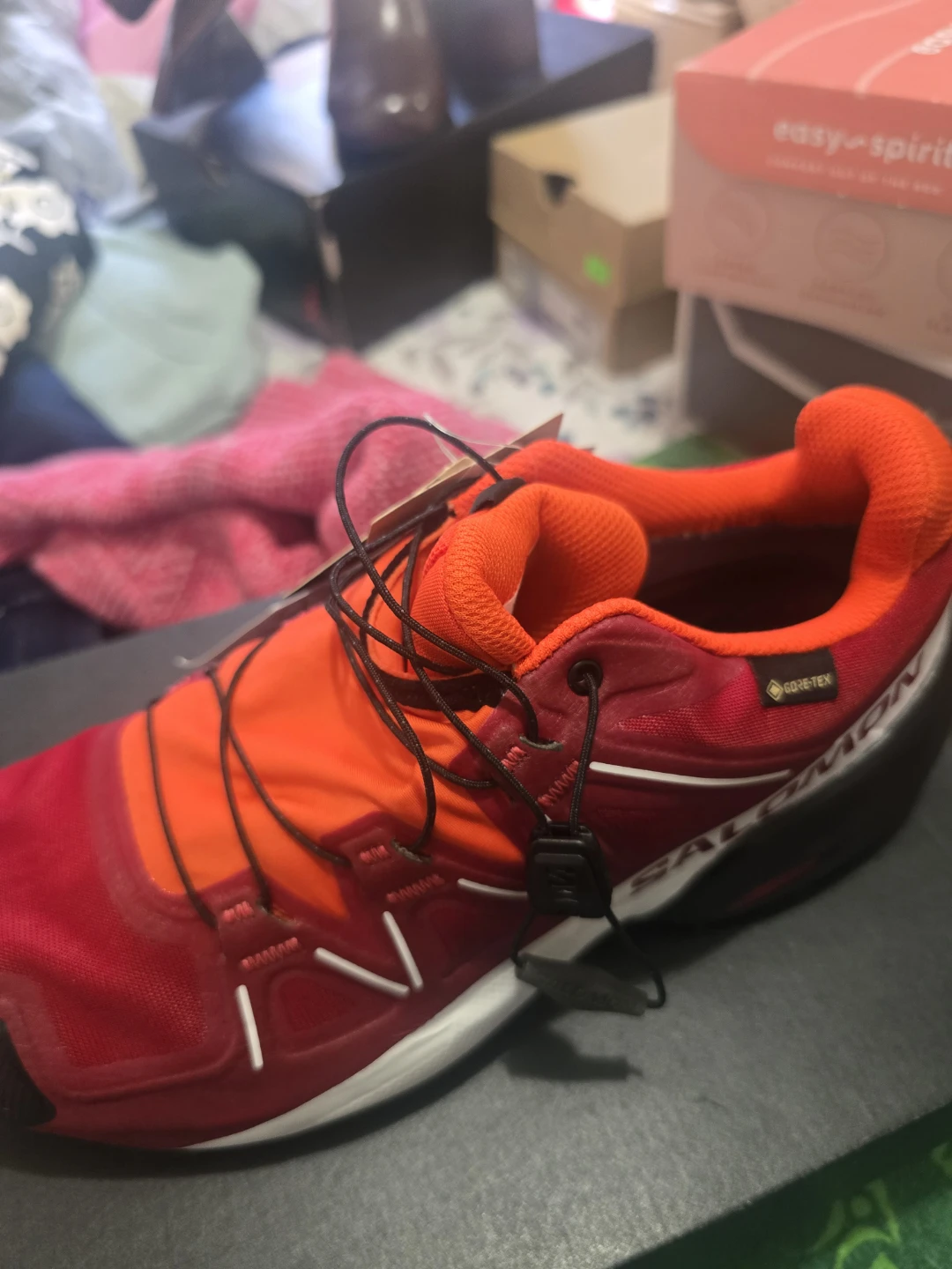 Salomon Gore-Tex Trail Running Shoes Red/Orange Size 8.5 - photo 2