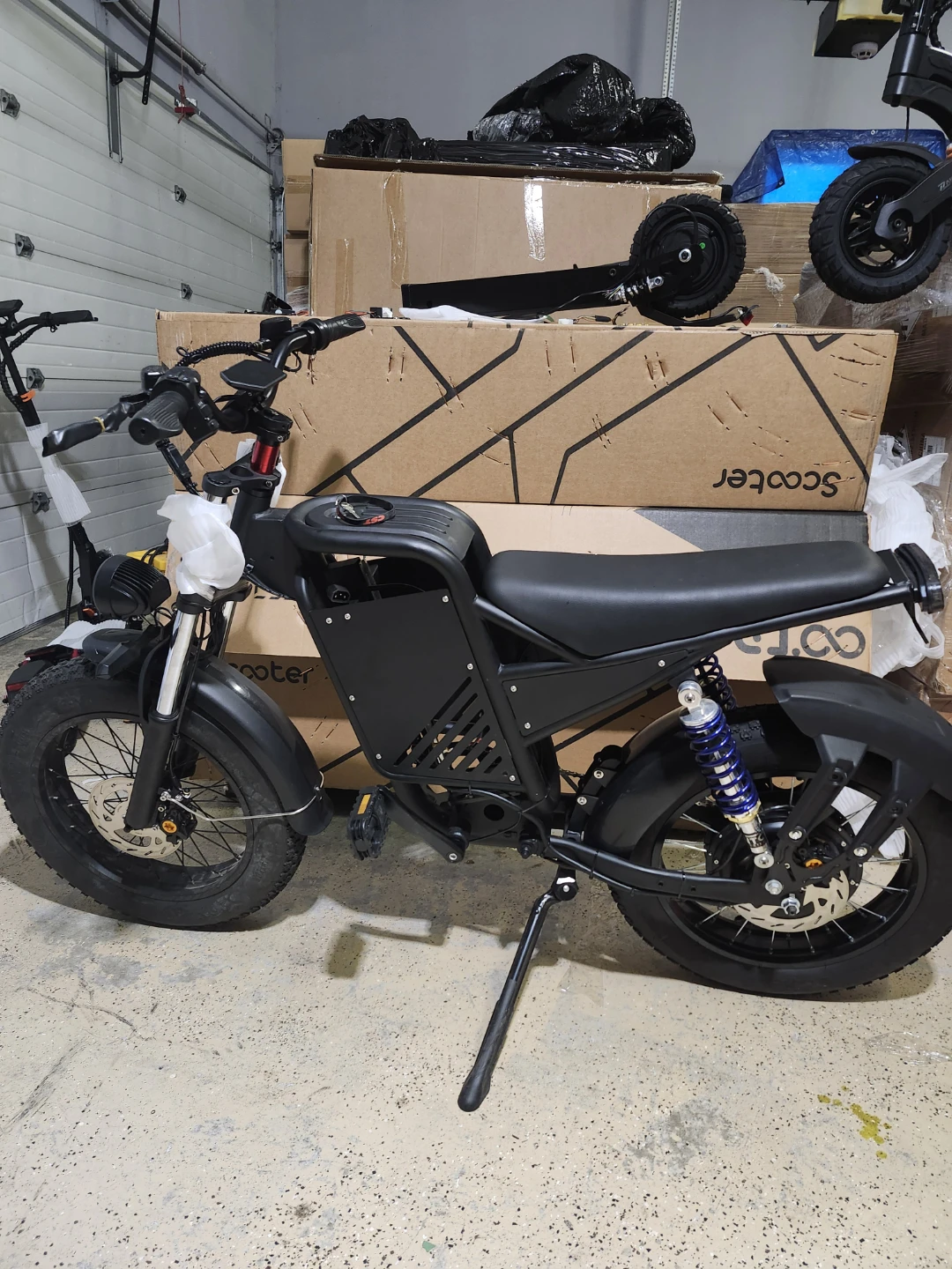 Black Electric Bike