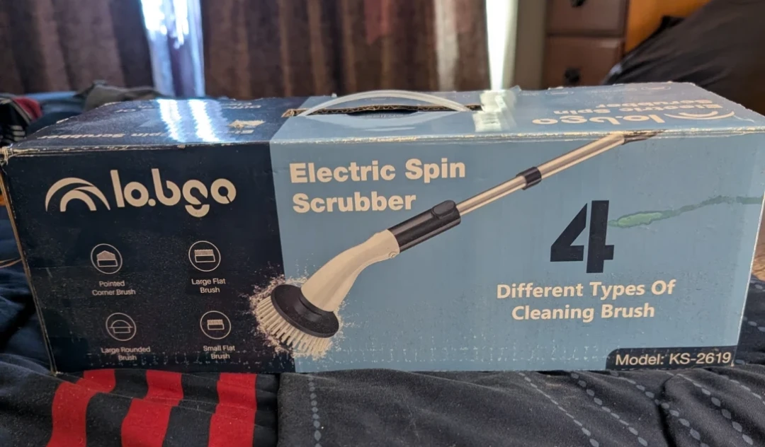 Labgo Electric Spin Scrubber with 4 Cleaning Brushes