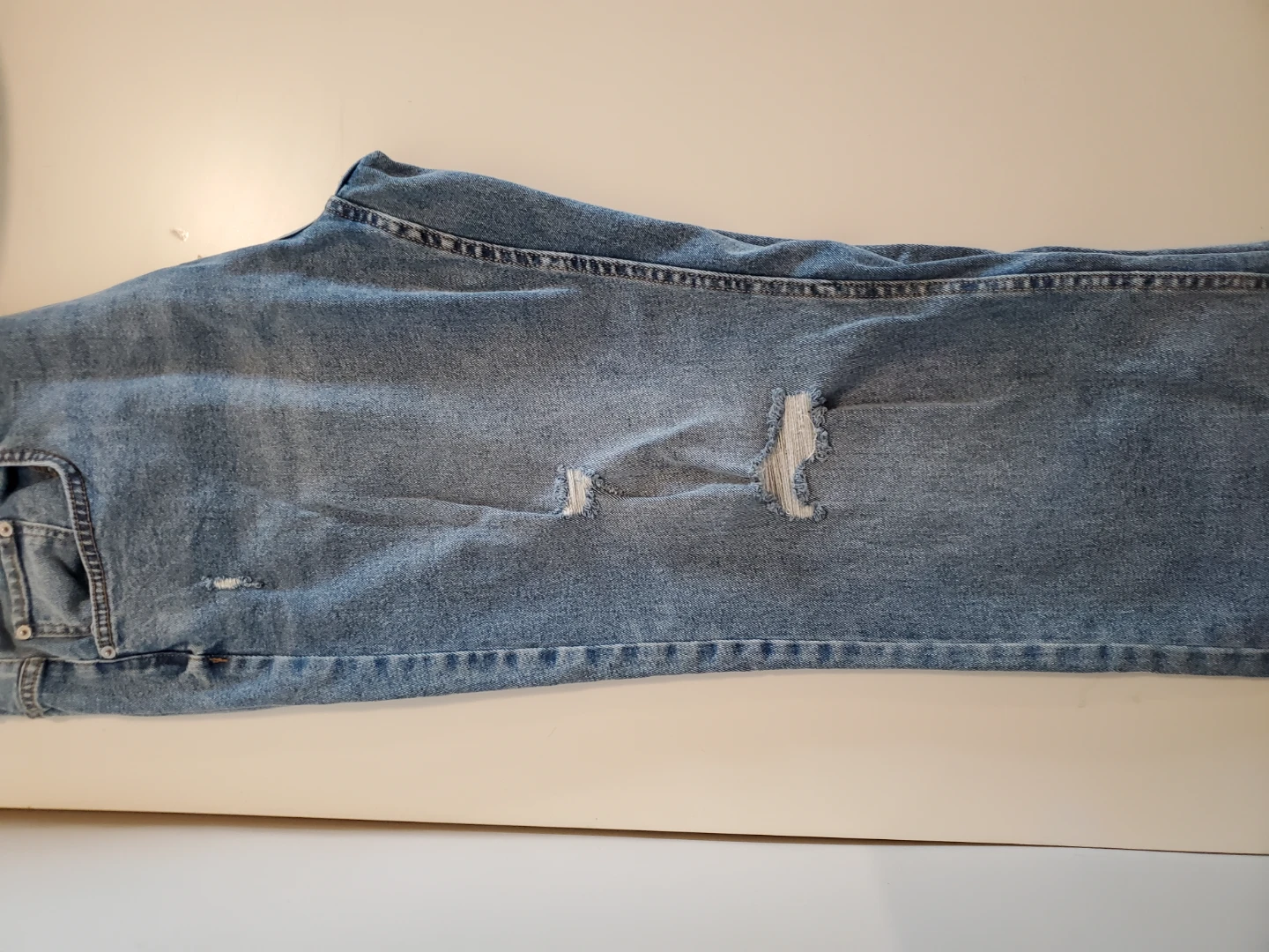 Plus Size NOBO Lightly Distressed Light Wash Jeans - photo 3