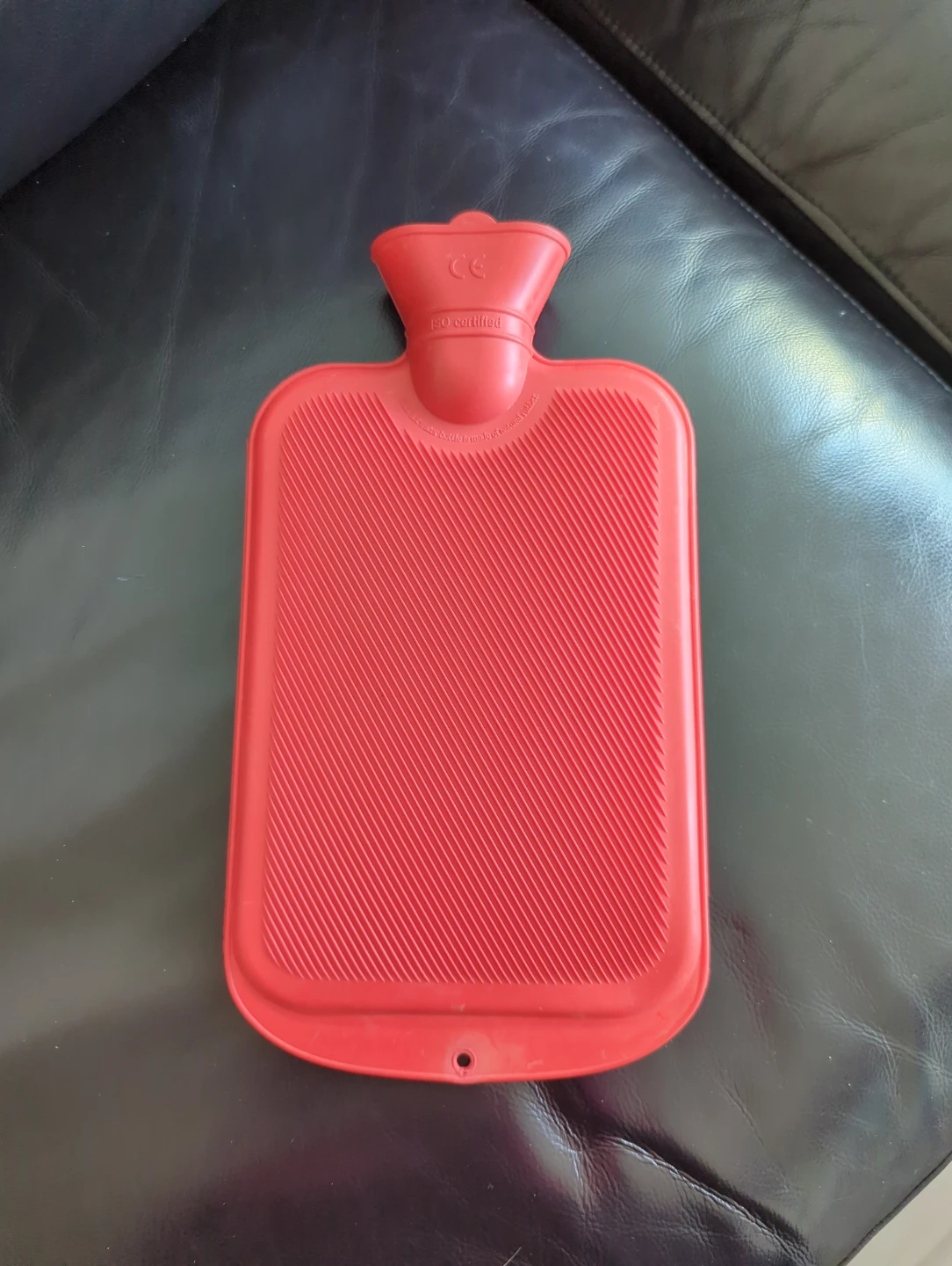 Red Rubber Hot Water Bottle