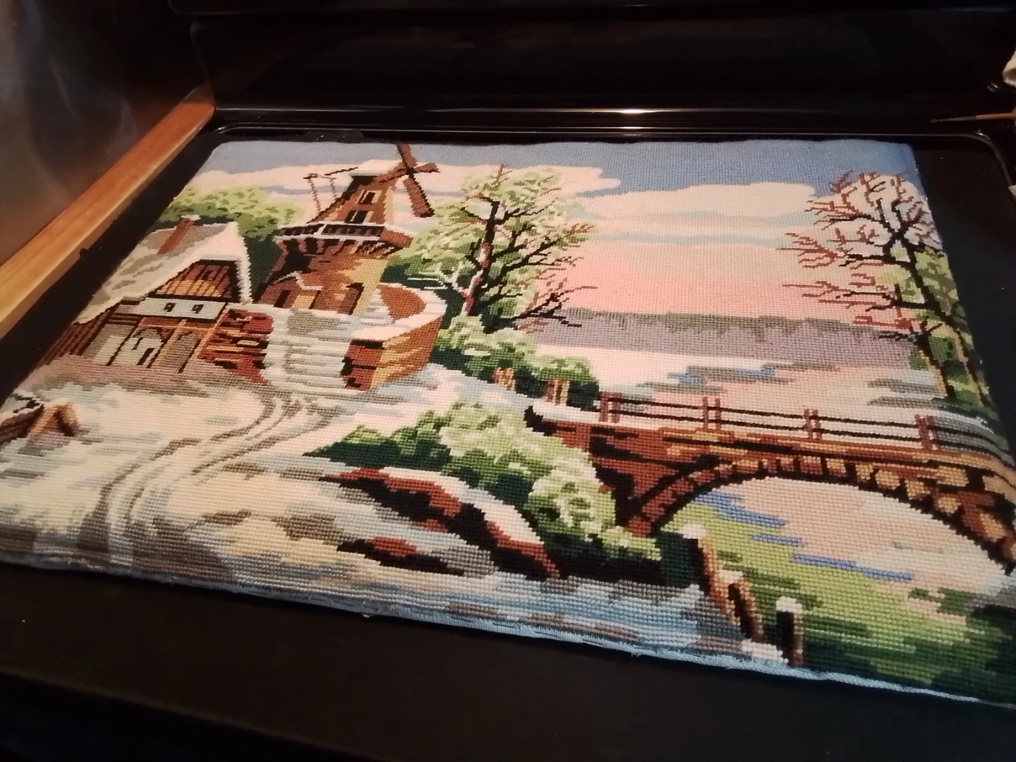 Royal Paris Completed Needlepoint Tapestry