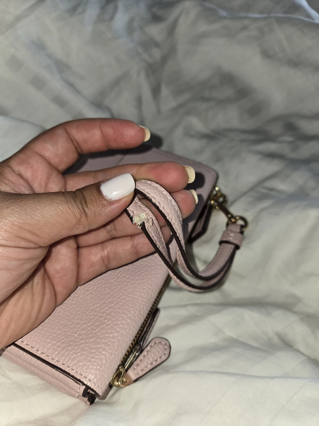 Coach Pink Leather Double Zip Wallet - photo 5