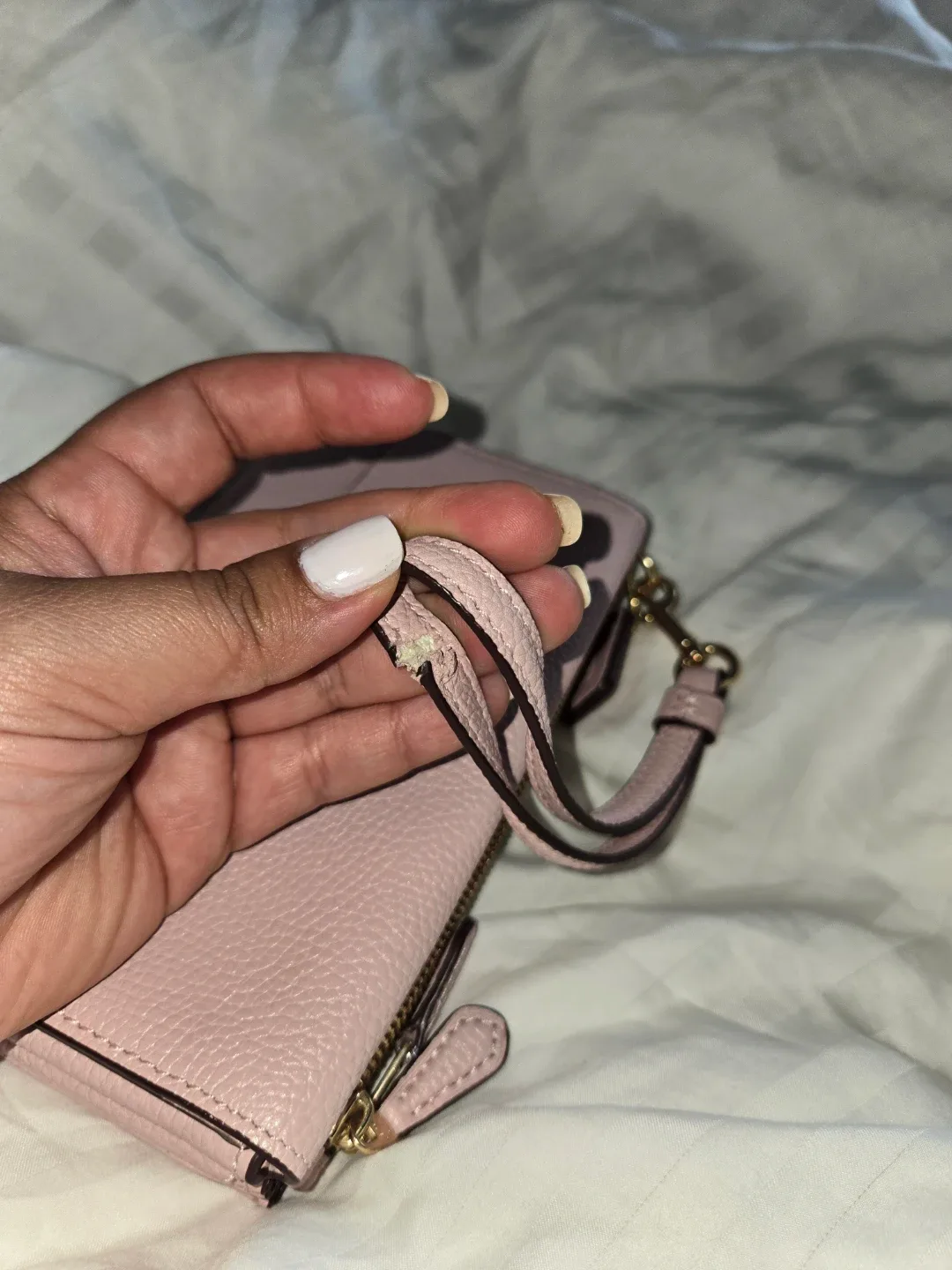 Coach Pink Leather Double Zip Wallet - photo 5
