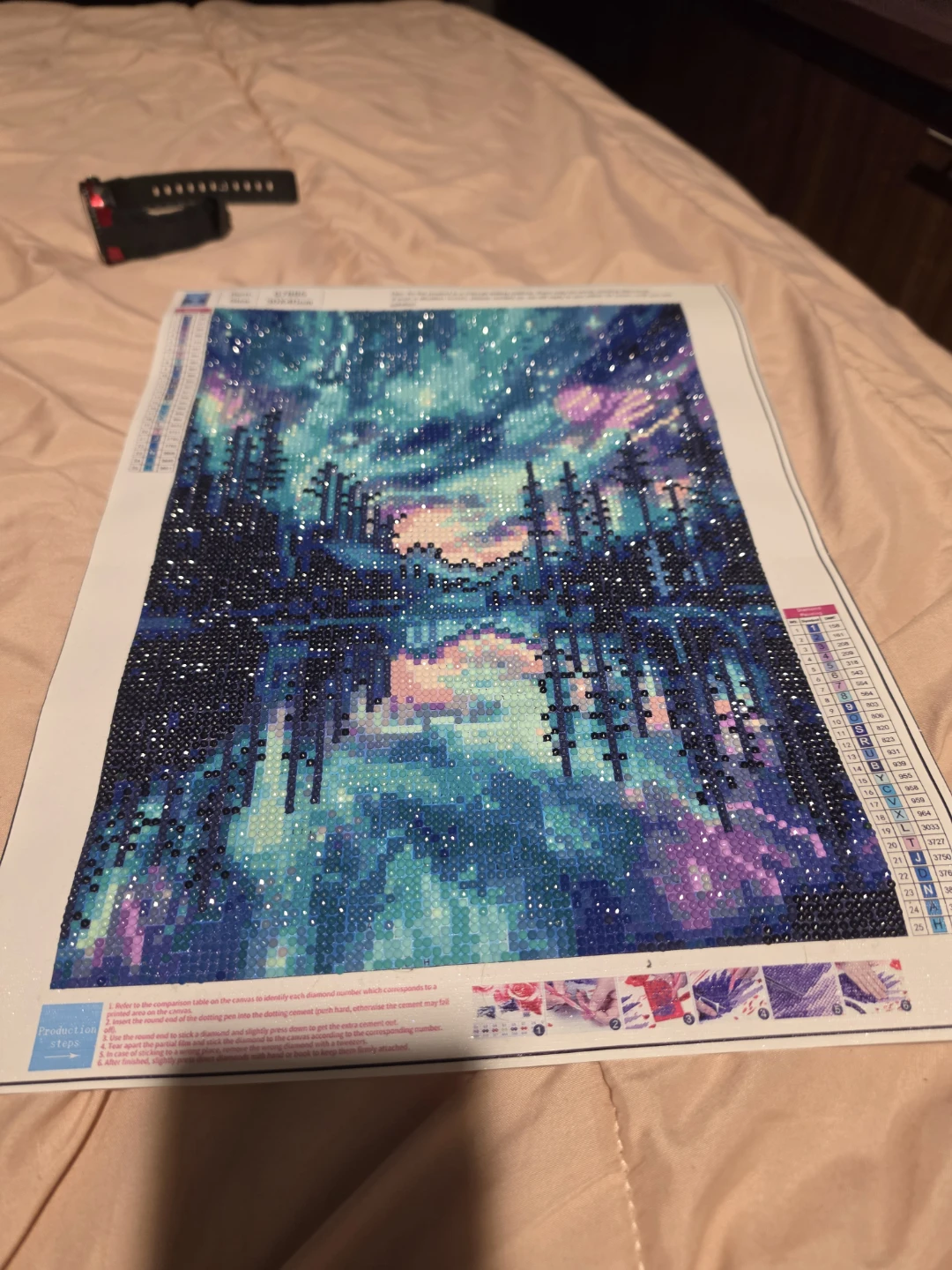 Diamond Painting Kit - Northern Lights Landscape