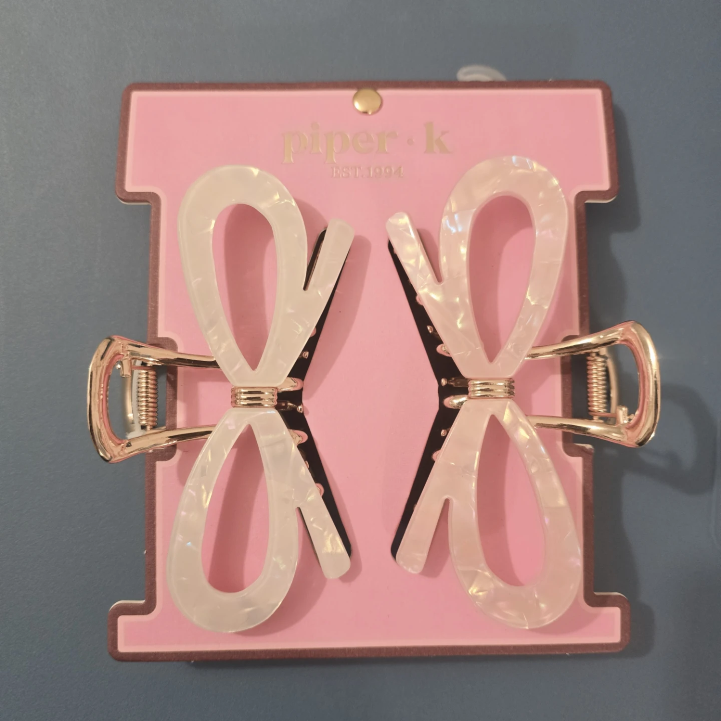 Piper-K Bow Claw Clips (Set of 2)