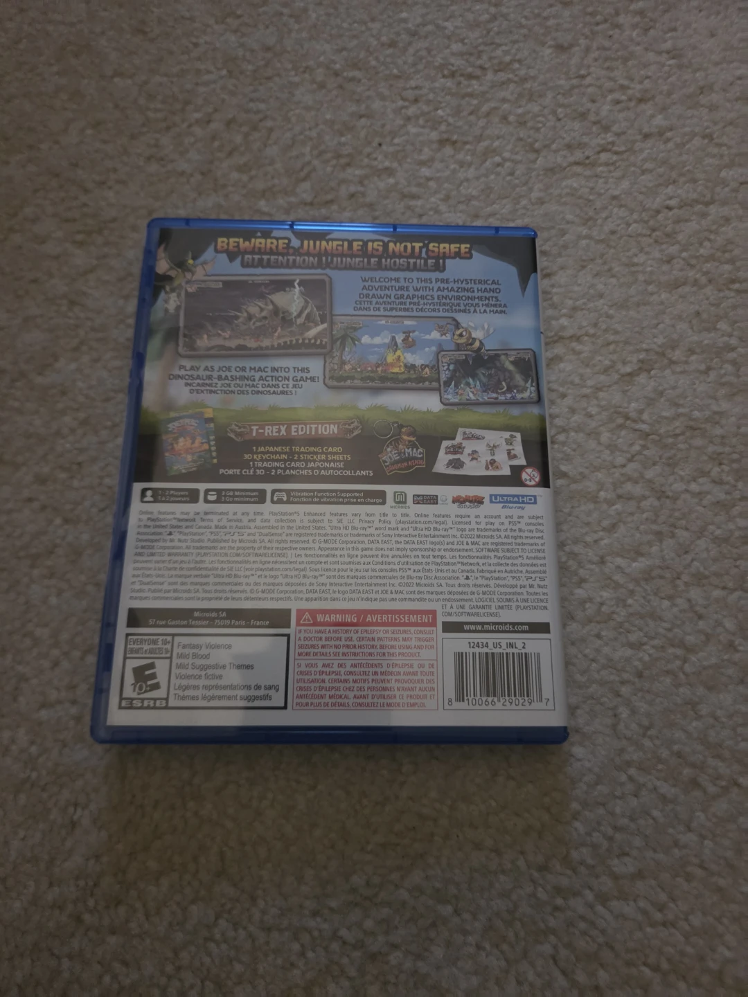 New Joe & Mac Caveman Ninja T-Rex Edition PS5 Game - photo 4