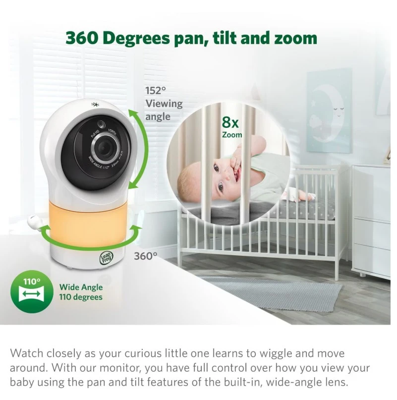 LeapFrog LF1911 1080p WiFi Remote Access 360 Video Baby Monitor - photo 3
