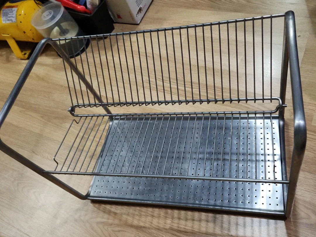 Metal Dish Rack and Drip Tray.  The price is firm final