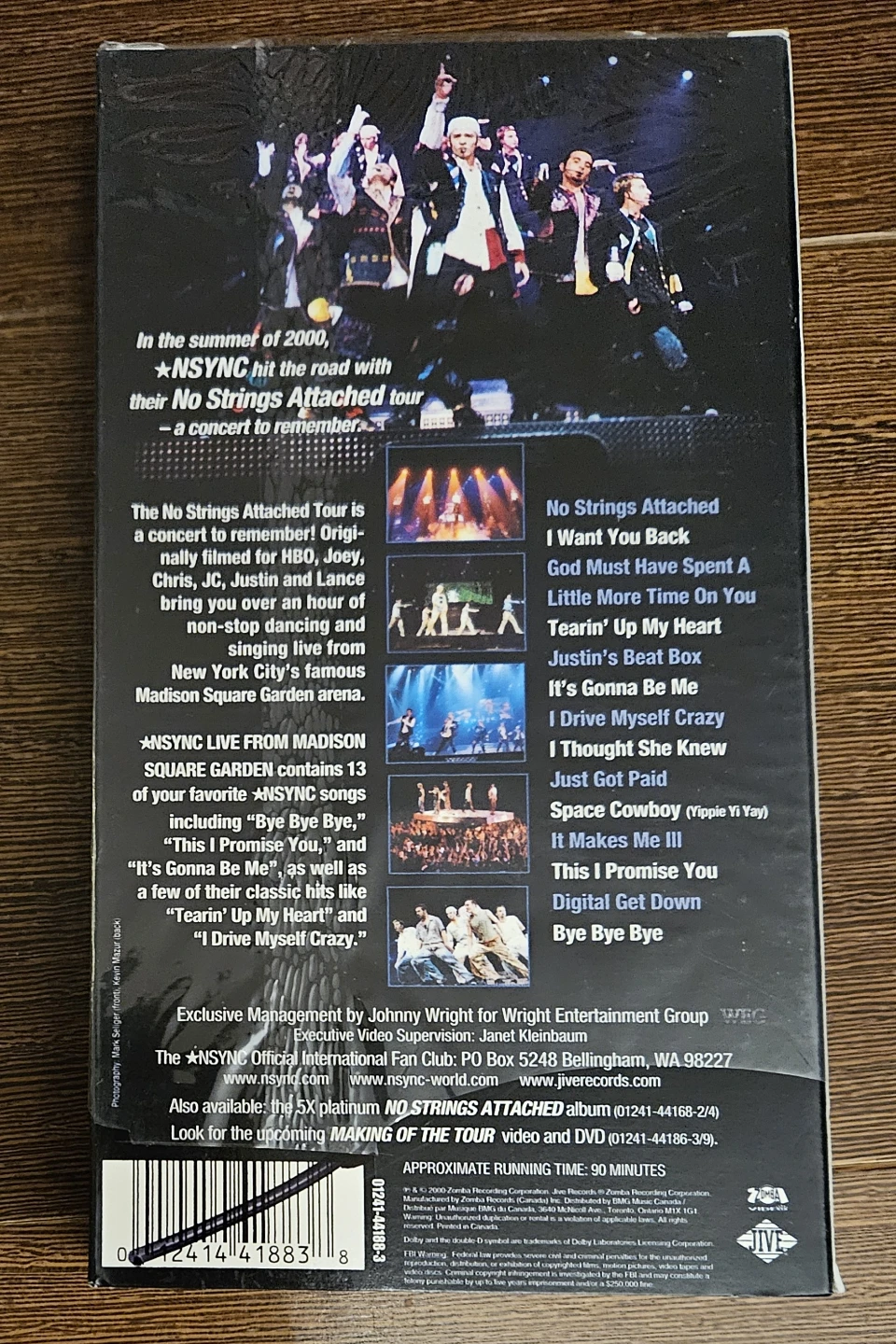 NSYNC Live From Madison Square Garden VHS Tape - photo 3