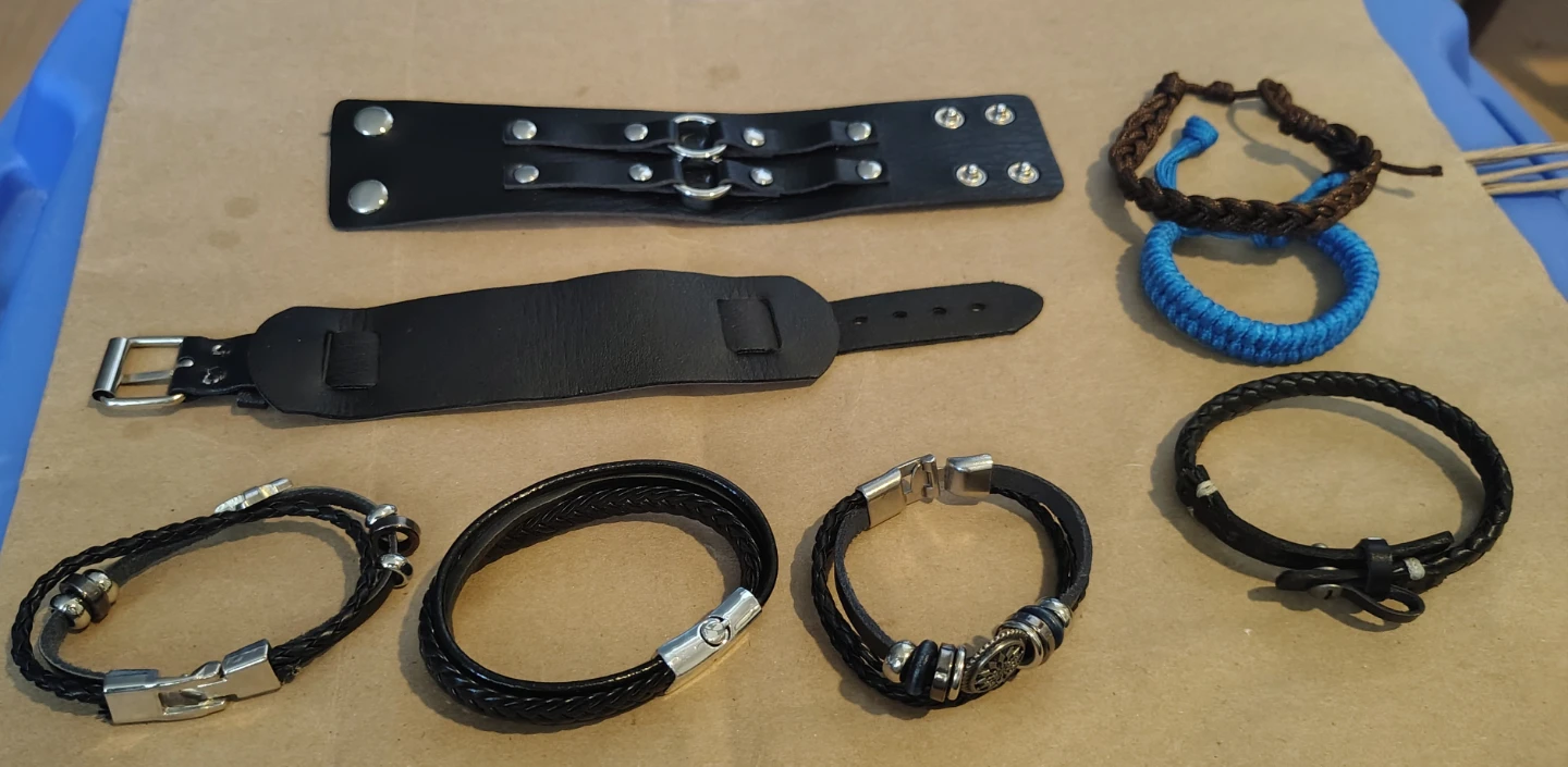 8 Assorted Men's Bracelets
