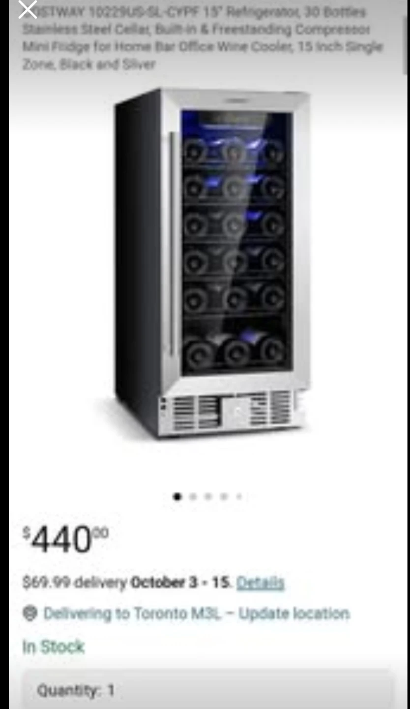 New cooler chiller