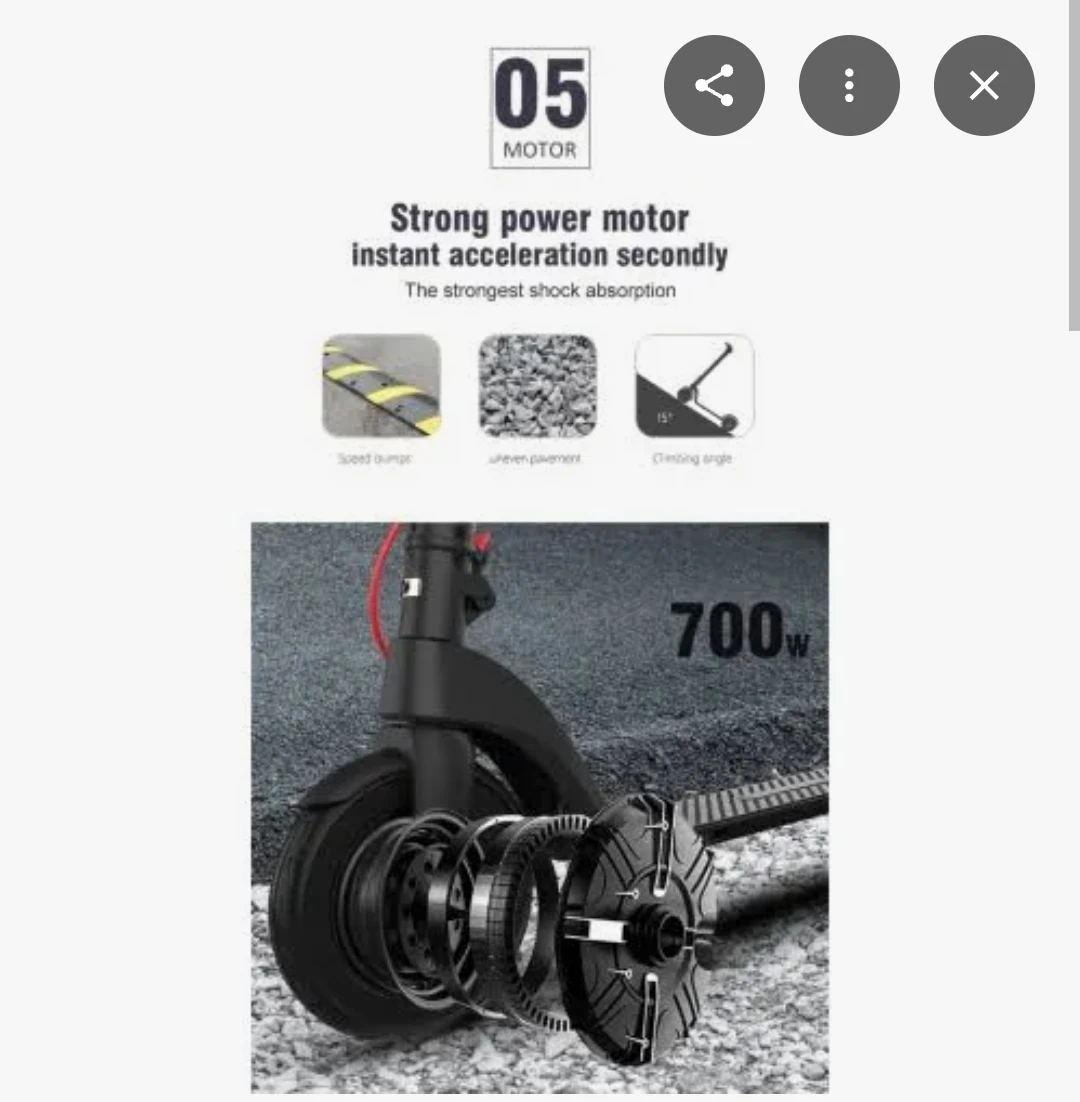 Electric Scooter 700W Motor - photo 4