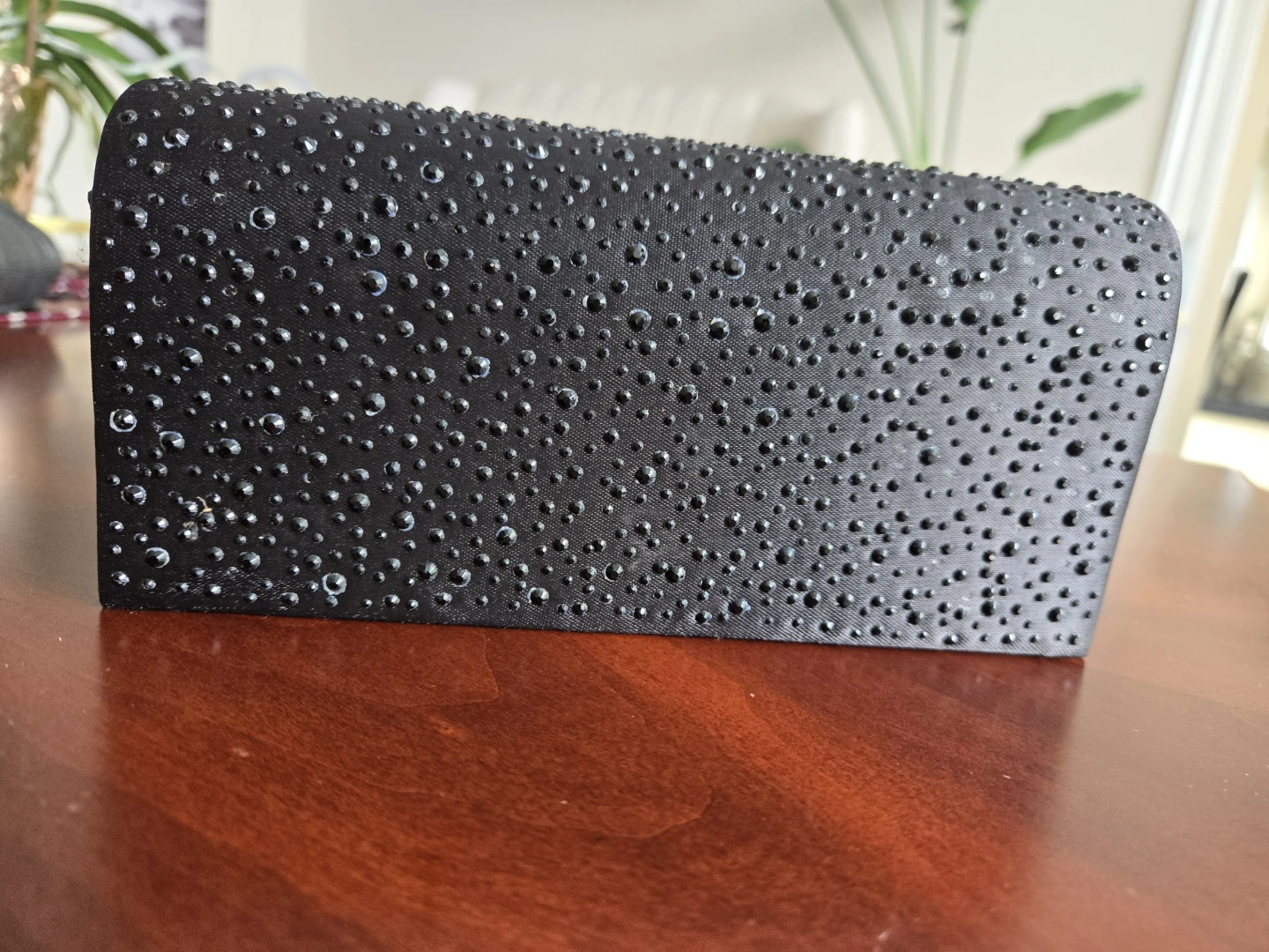 Black Clutch with Rhinestones