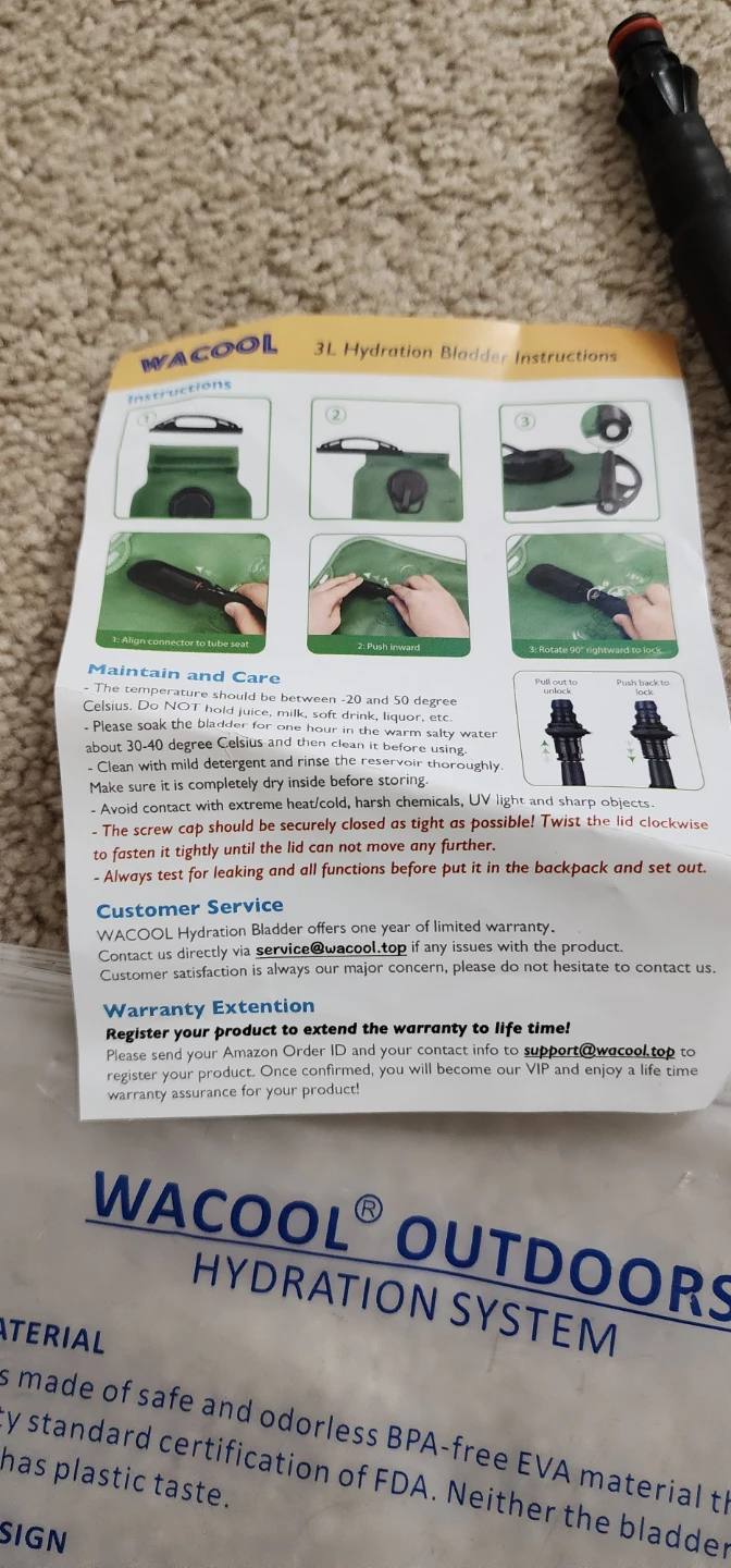 Wacool Outdoors 3L Hydration Bladder - photo 3