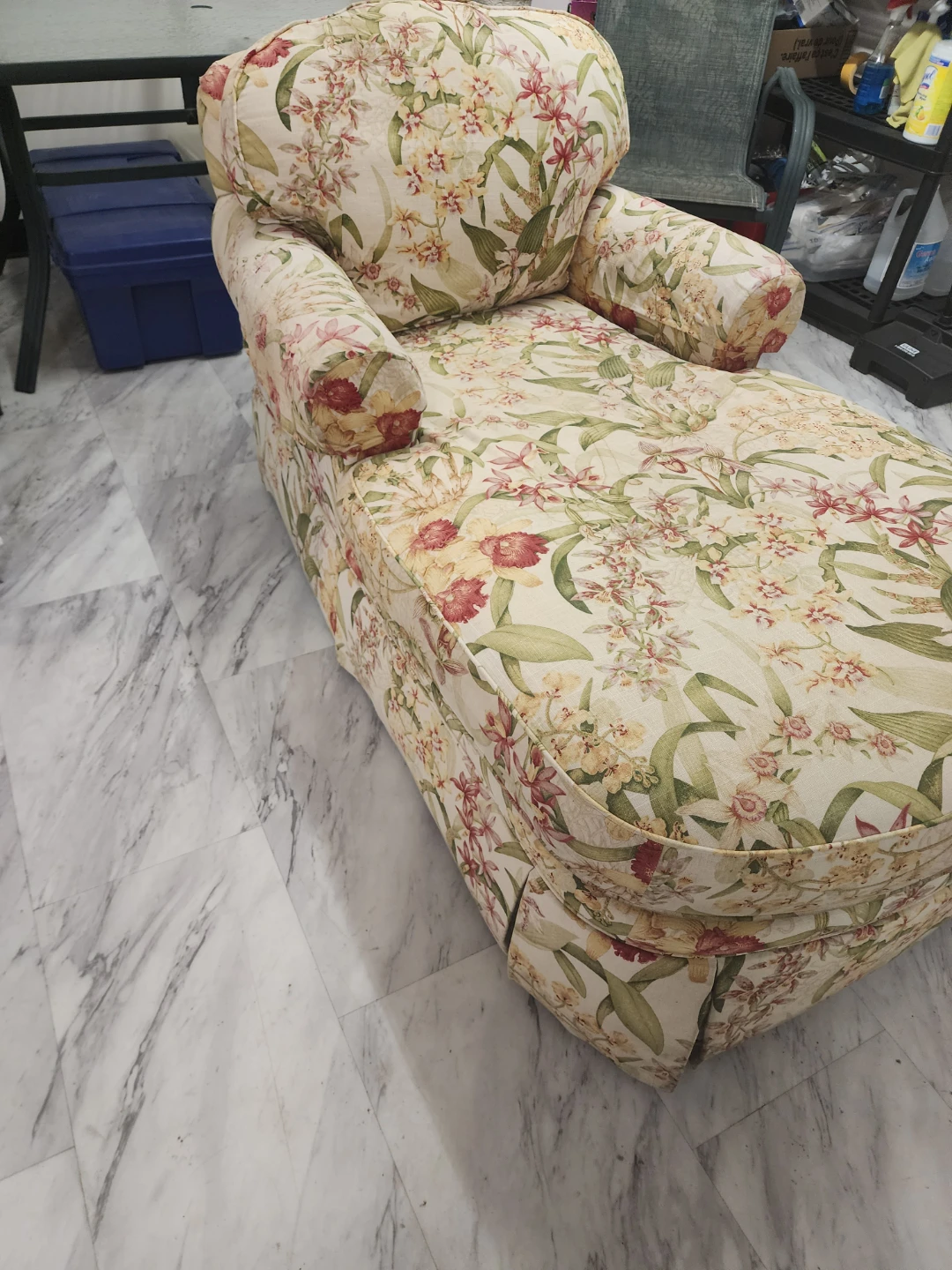 Floral Chaise Lounge Chair - photo 2
